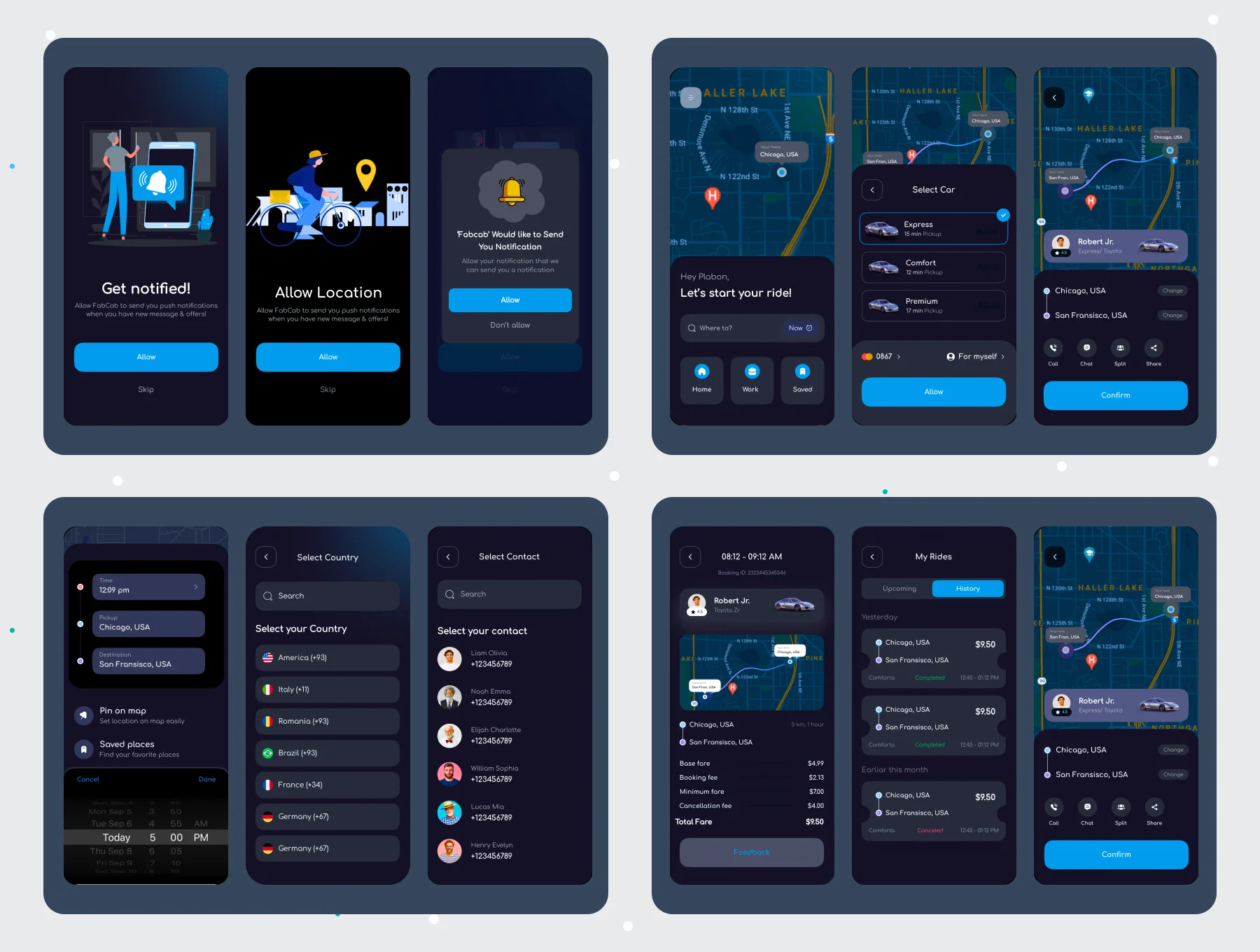 Rideshare Cab Booking App 5