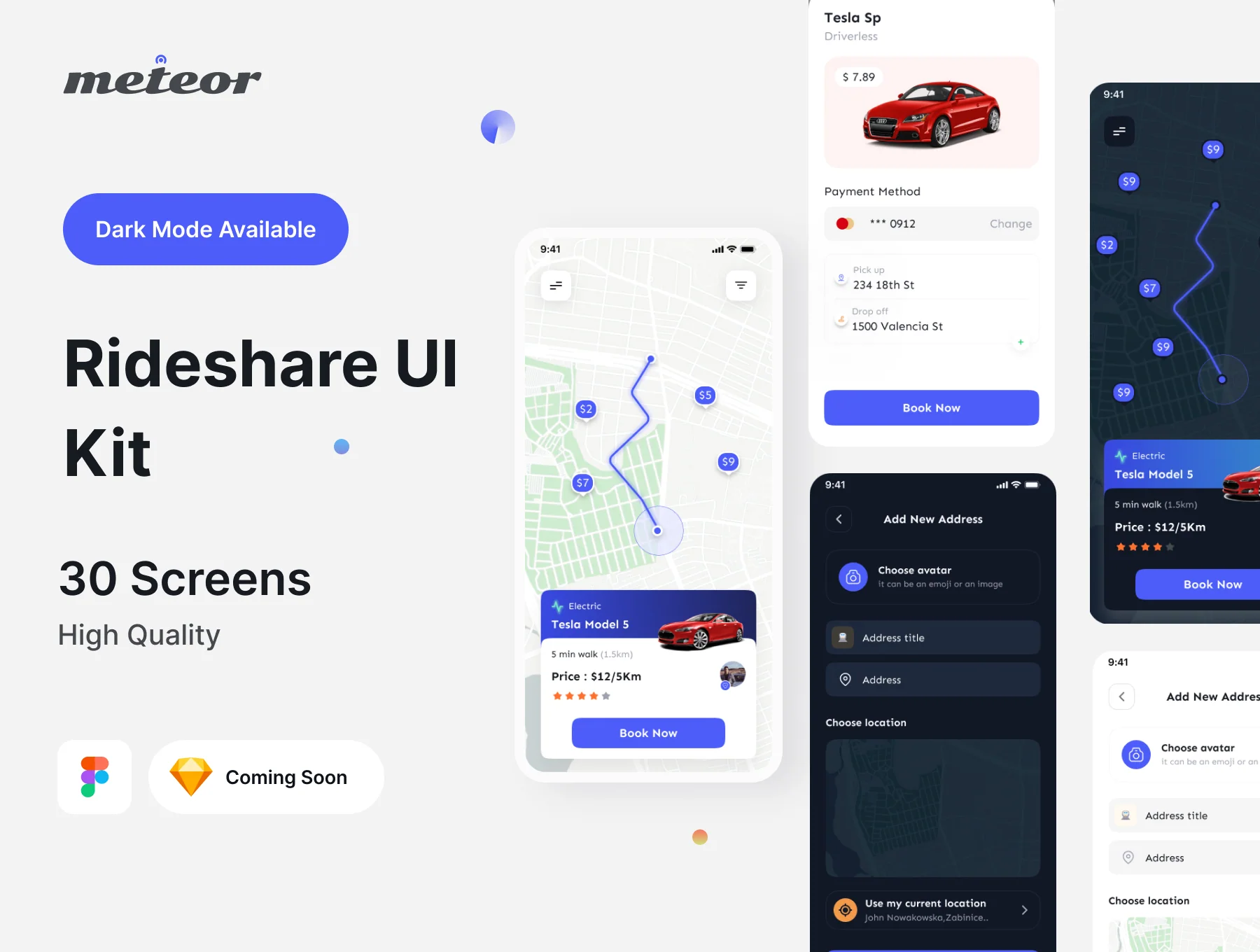Rideshare UI Kit