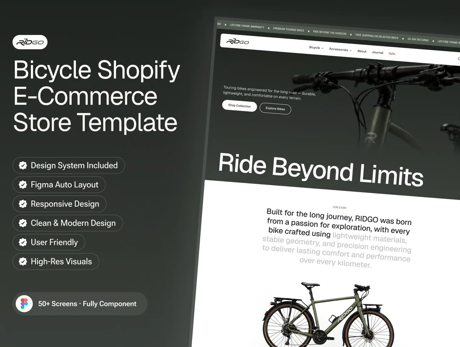 Ridgo - Bicycle E-commerce Design