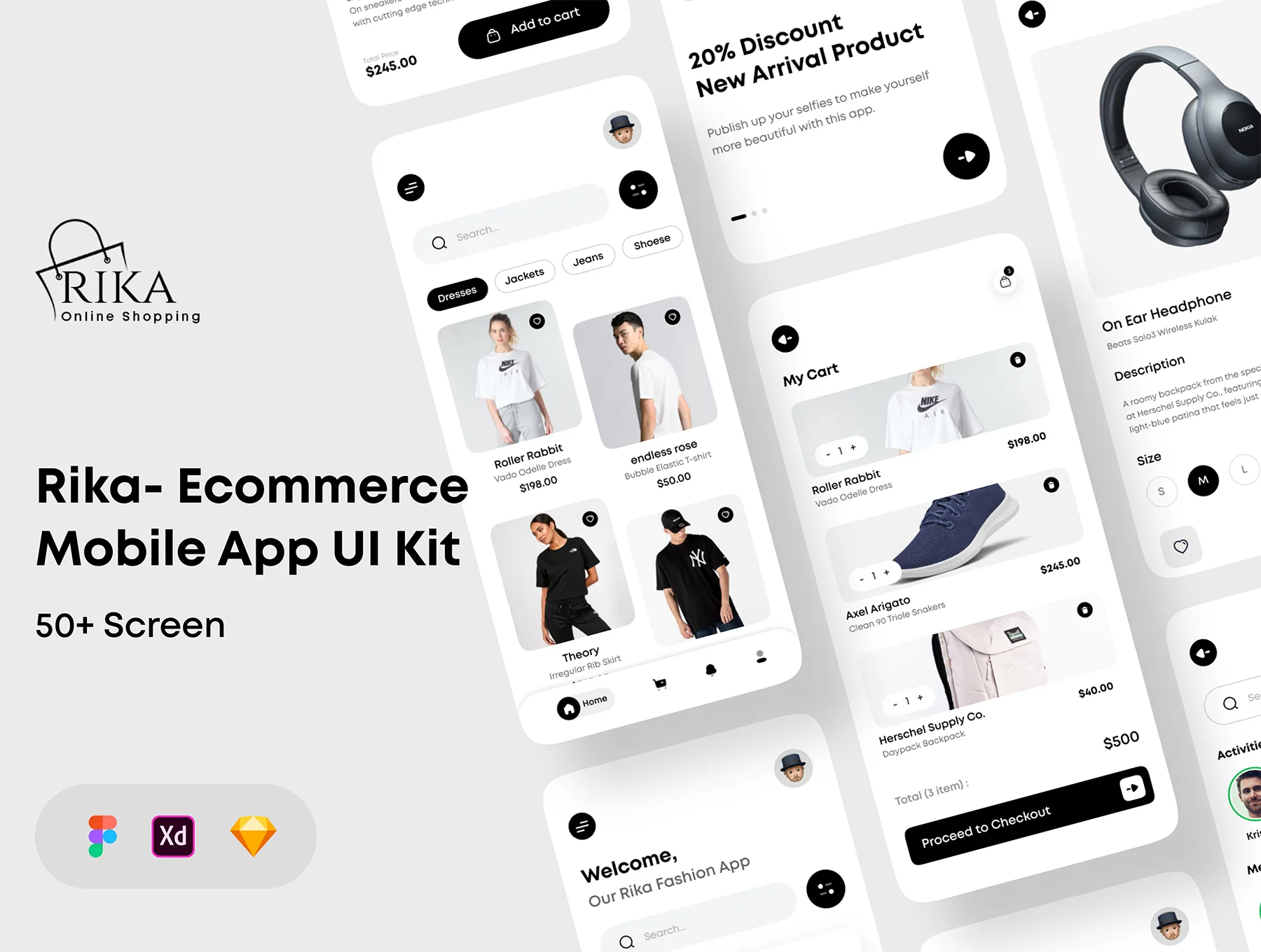 Rika - eCommerce Mobile App UI Kit