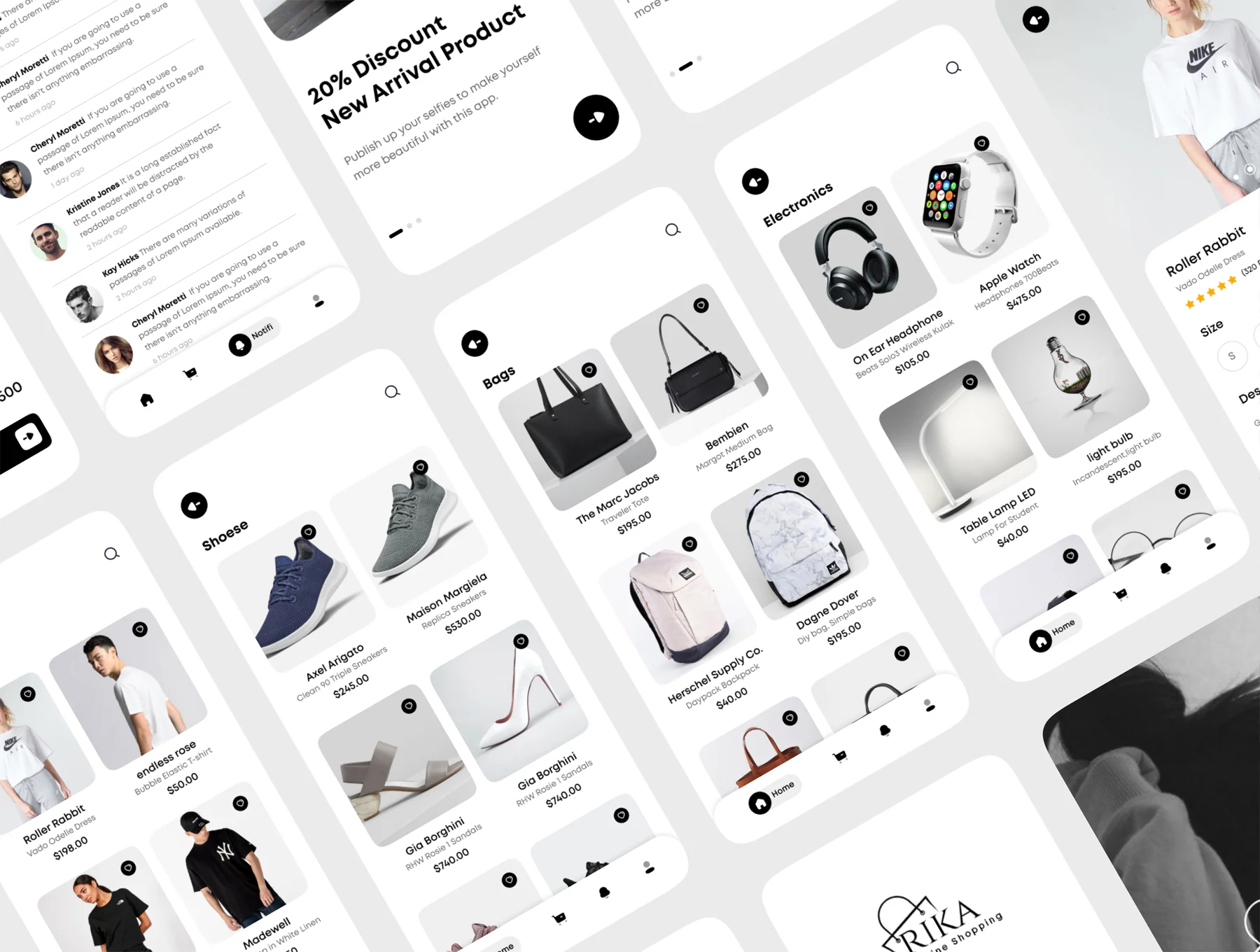 Rika - eCommerce Mobile App UI Kit 6