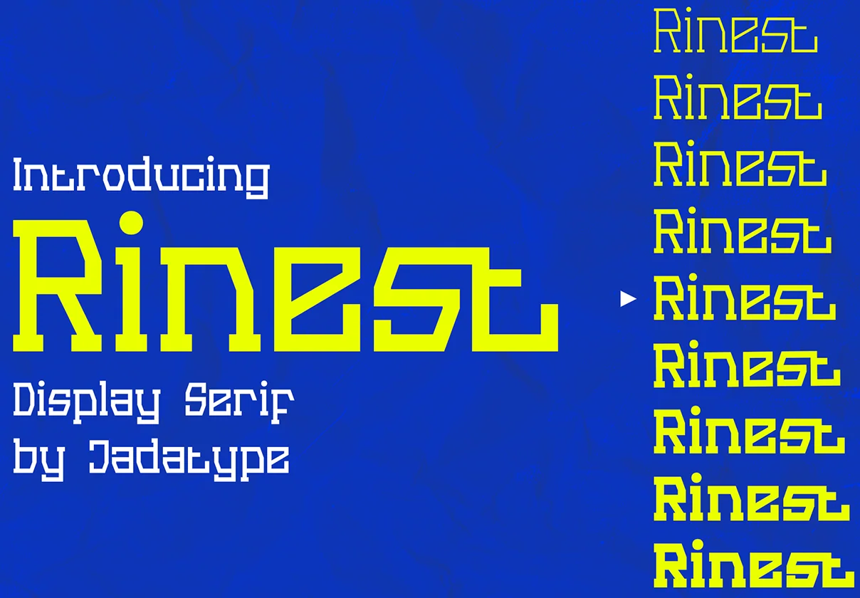 Rinest Typeface