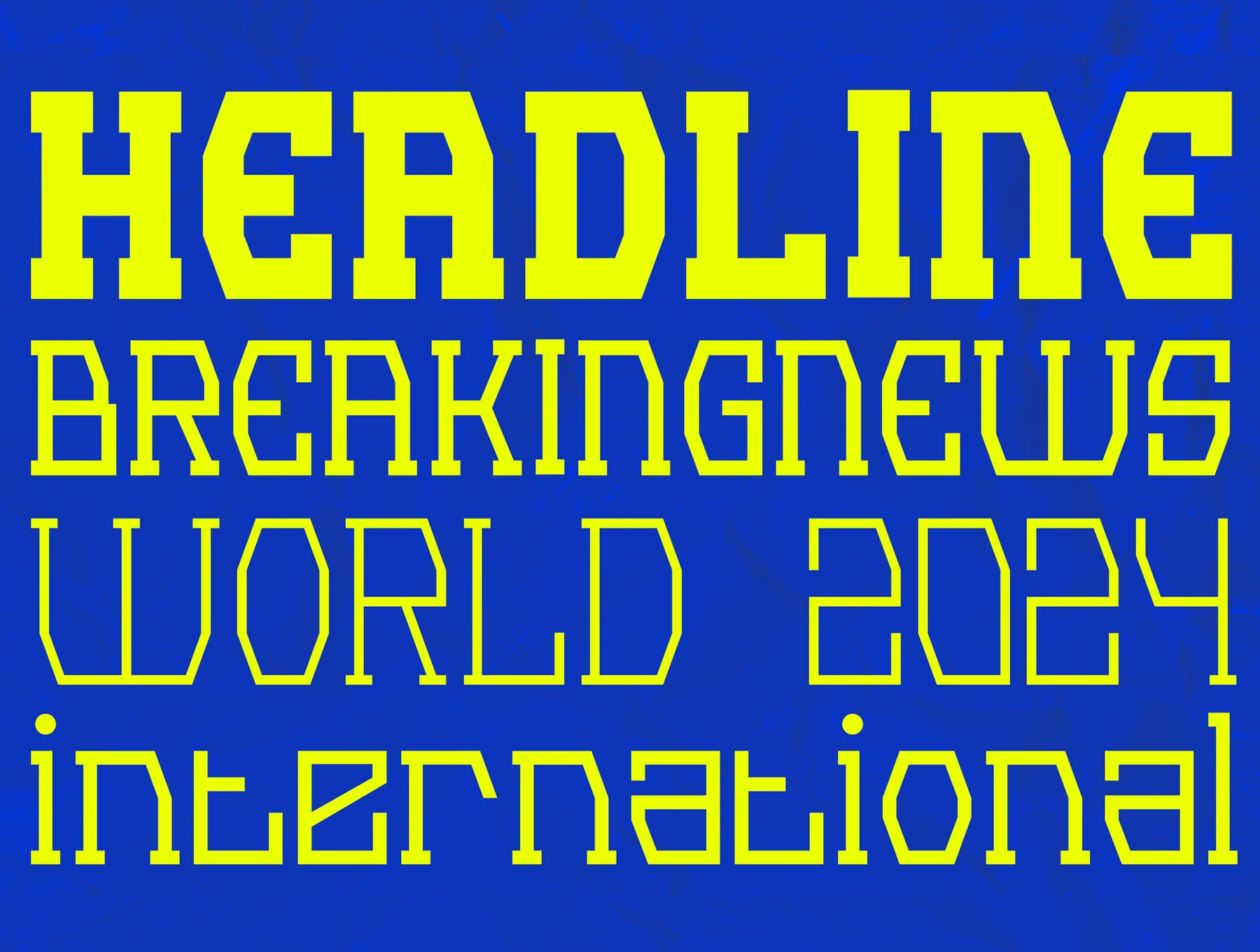 Rinest Typeface 8