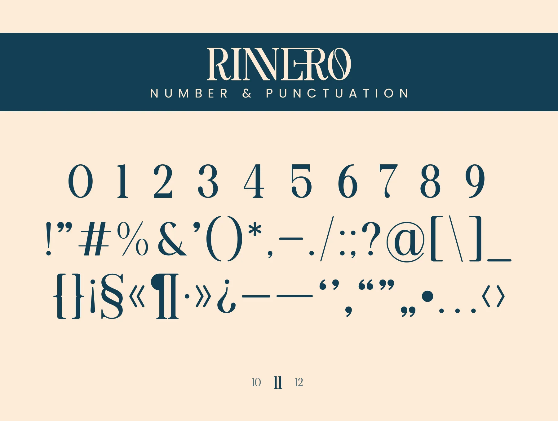 Rinnero Serif 11