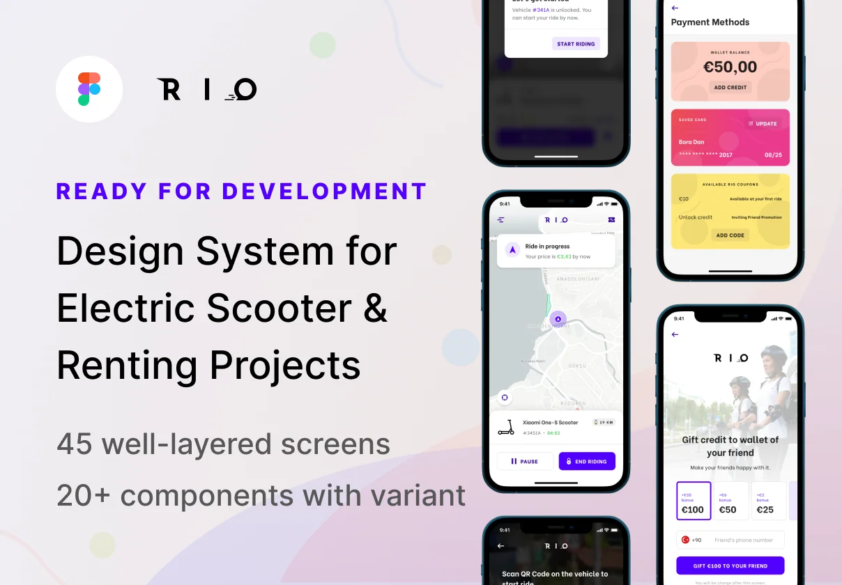 Rio 2.0 — Design System UI Library for E-Scooters