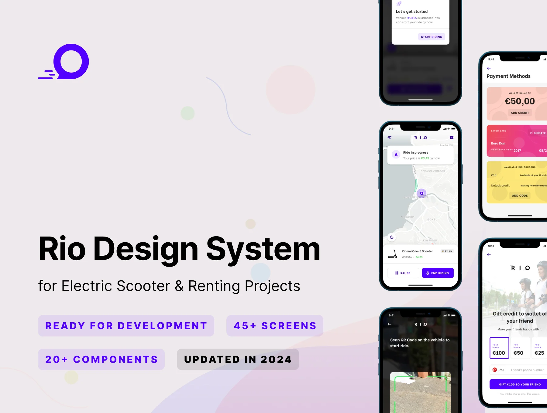 Rio 2.0 — Design System UI Library for E-Scooters
