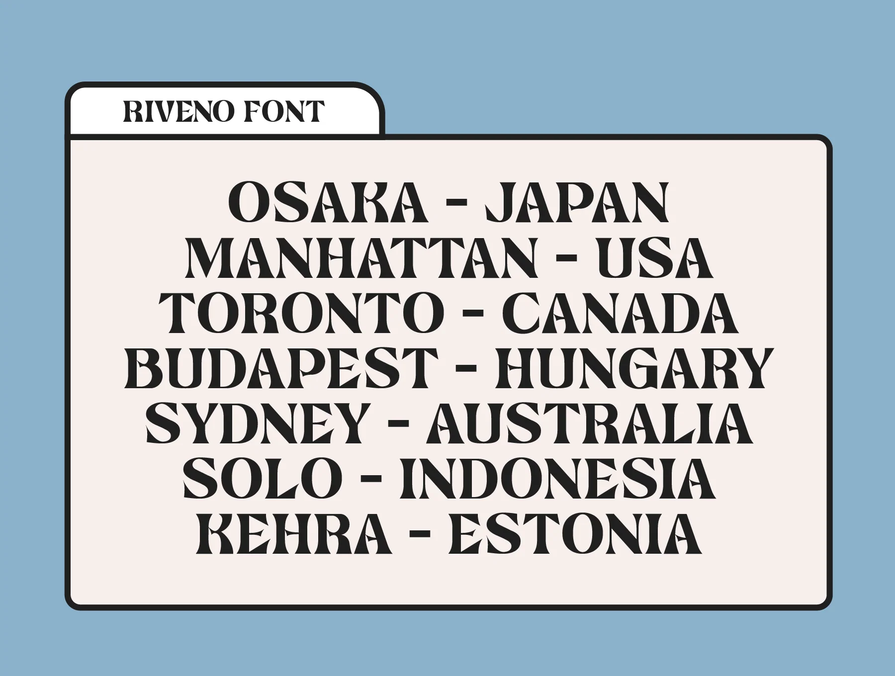 Riveno Font 3