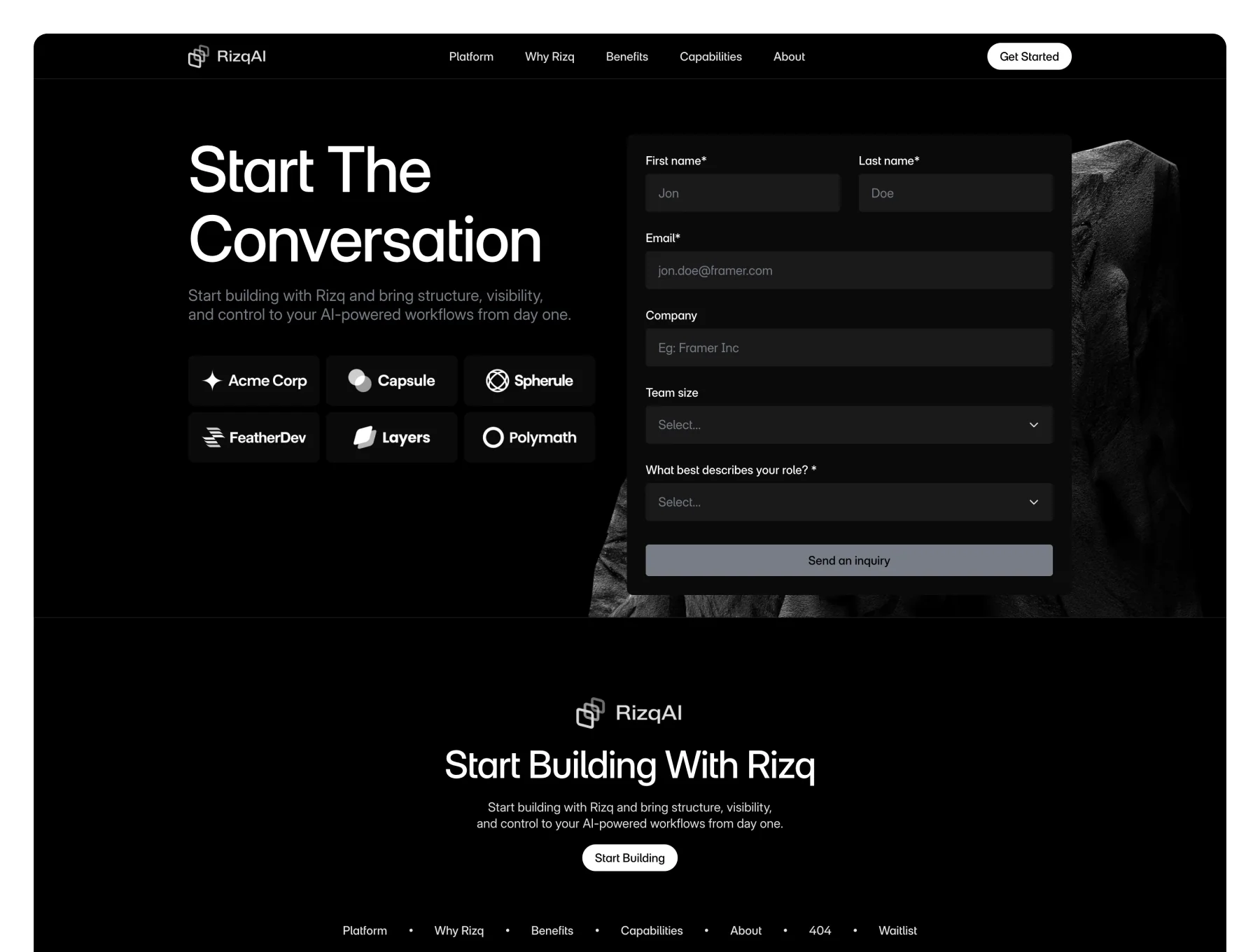 Rizq - Premium AI & SaaS Website 4