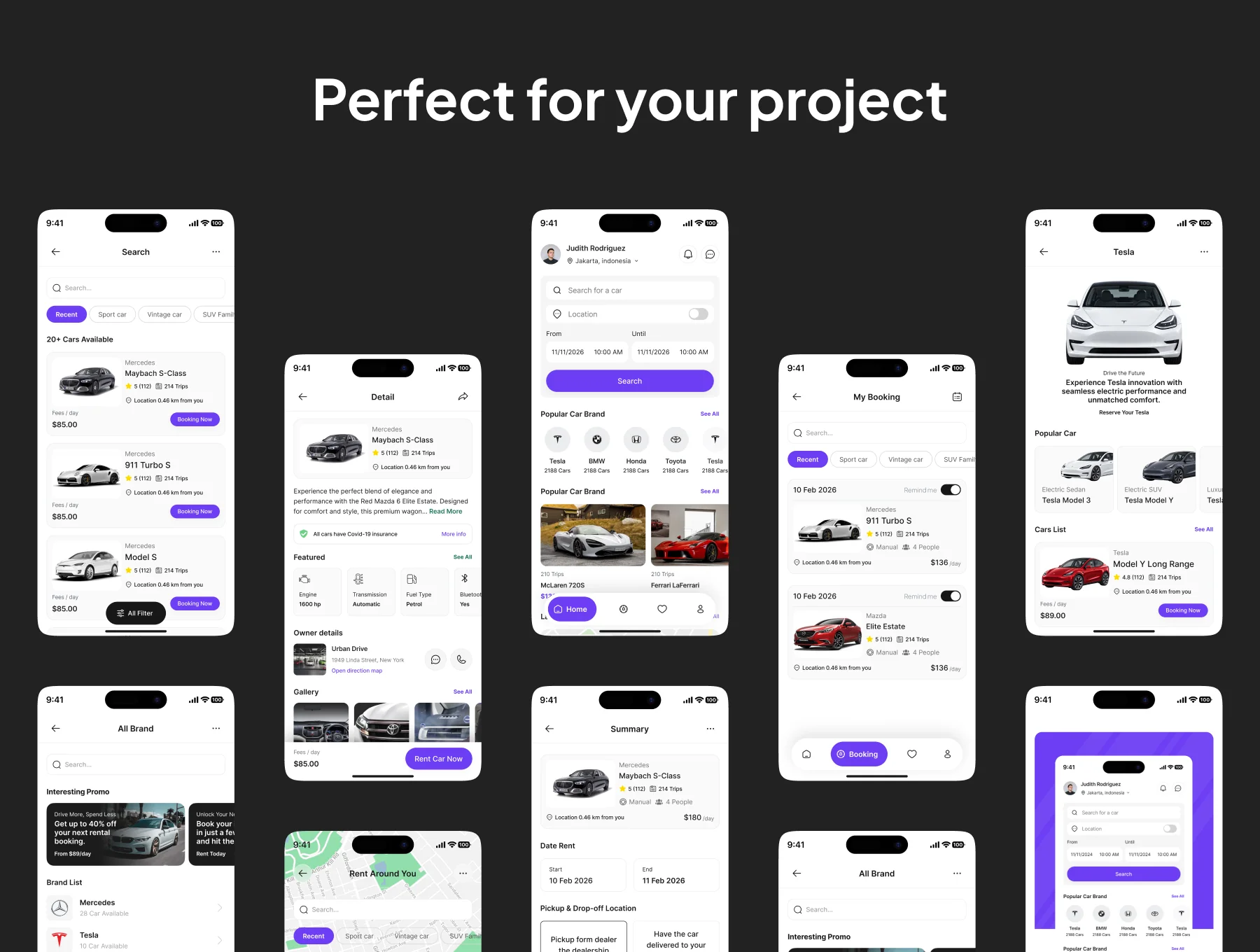 Roadly - Car Rental App IOS UI Kits 5