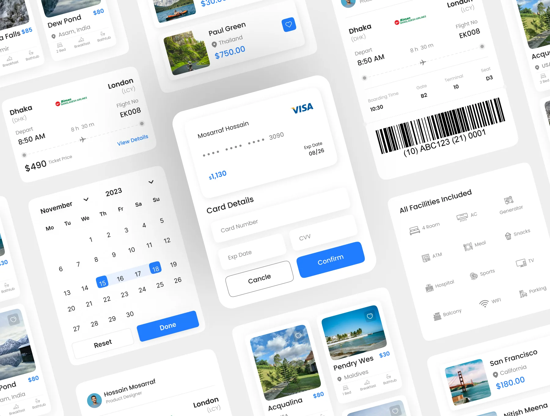 Roam - Travel App UI Kit 2