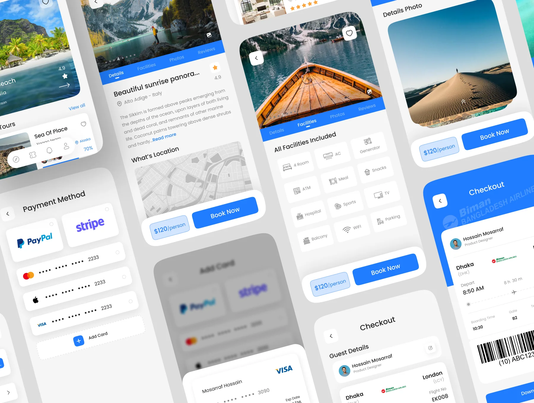 Roam - Travel App UI Kit 8