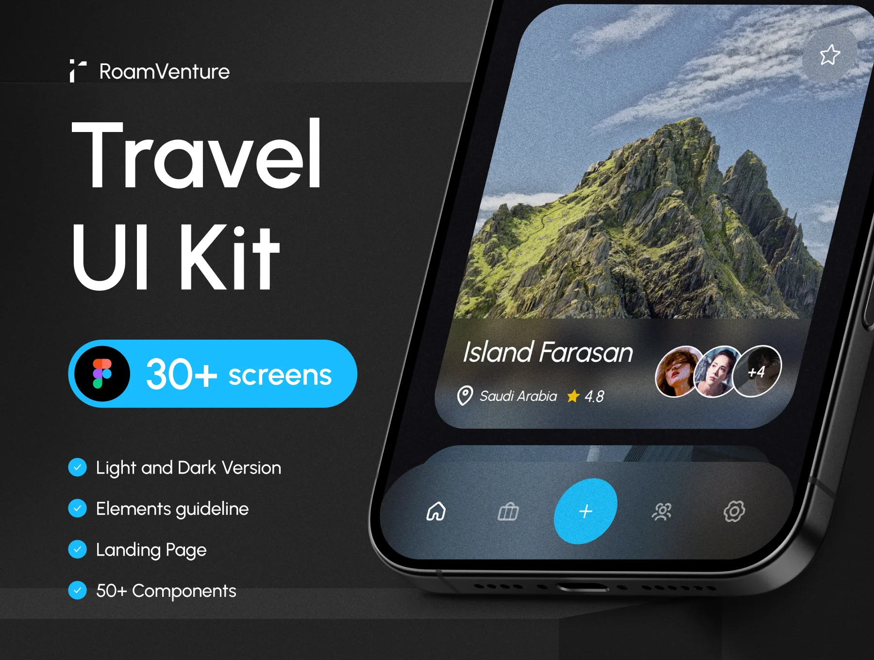 RoamVenture - Travel App & Landing Page 8