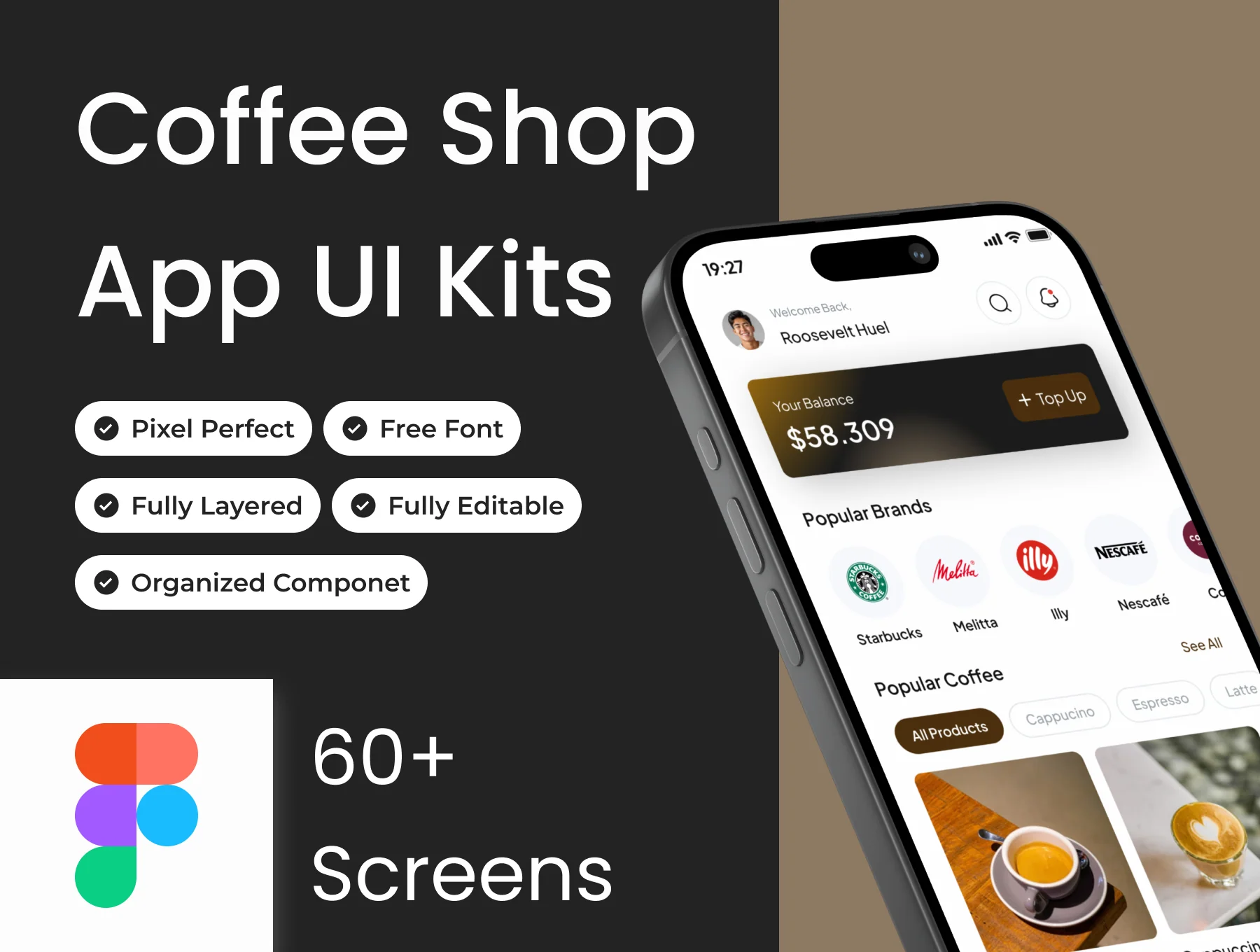 Roastly - Coffee Shop App Ui Kits