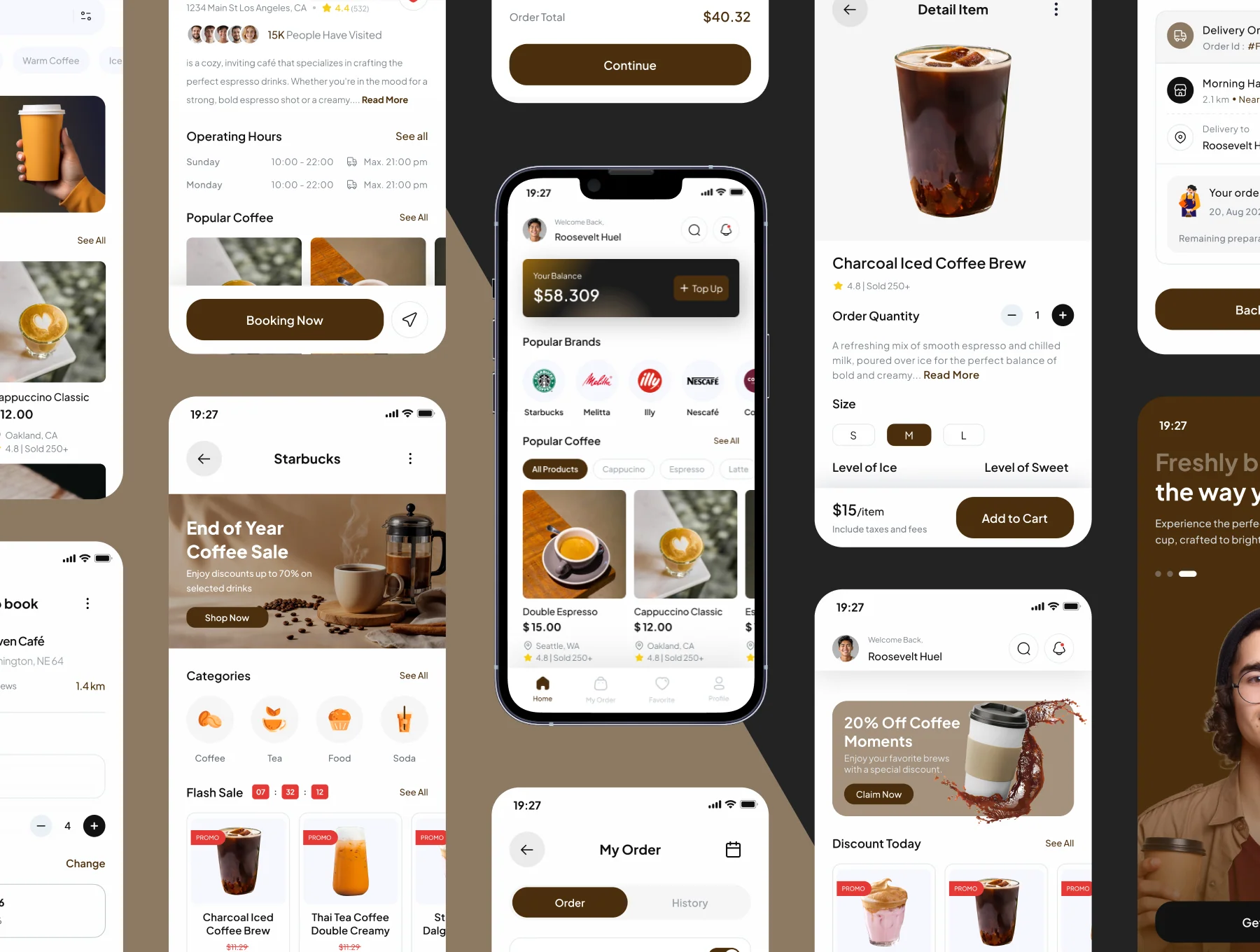 Roastly - Coffee Shop App Ui Kits 5