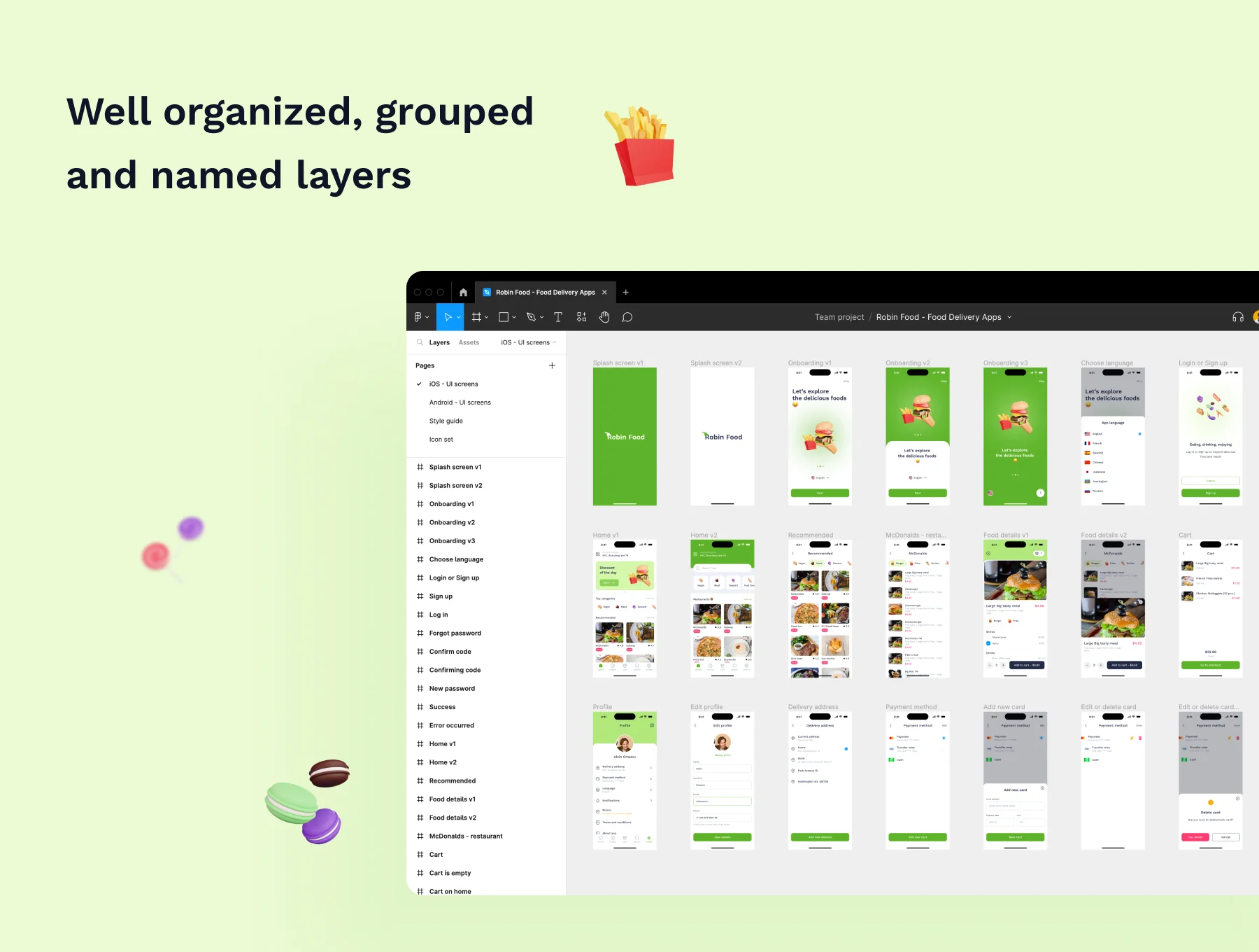 Robin Food - Food delivery mobile app UI kits 7
