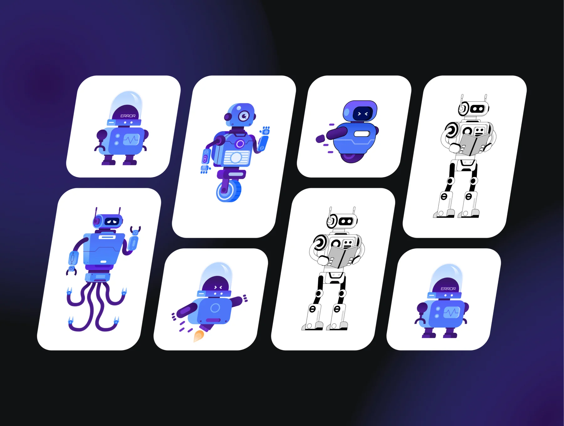 🤖 ROBO - Futuristic Illustration Library 2