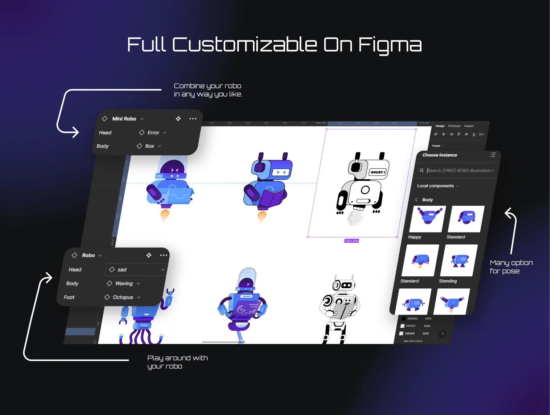 🤖 ROBO - Futuristic Illustration Library 3