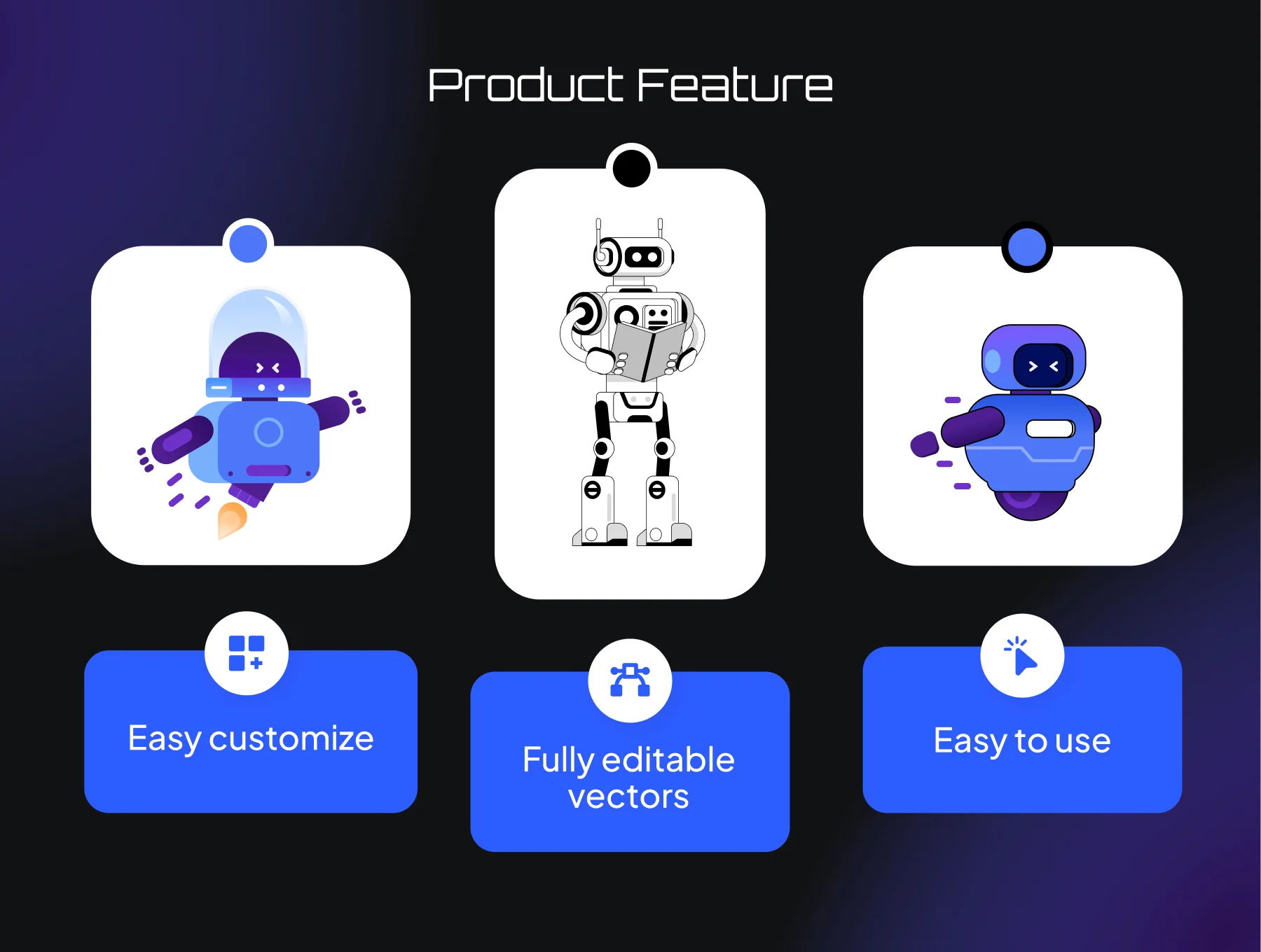 🤖 ROBO - Futuristic Illustration Library 4