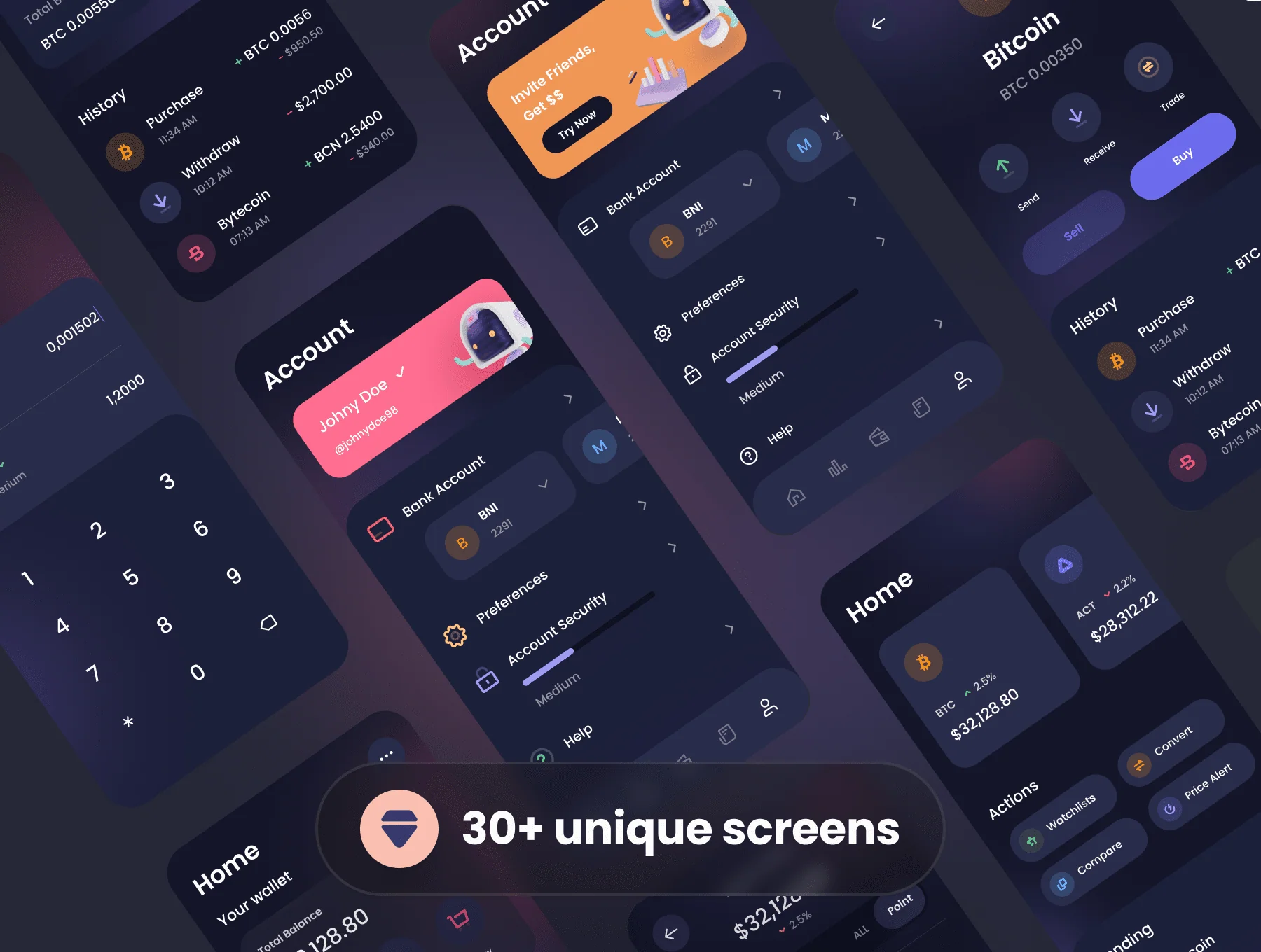 Robot Wallet – Crypto iOS UI Kit 3