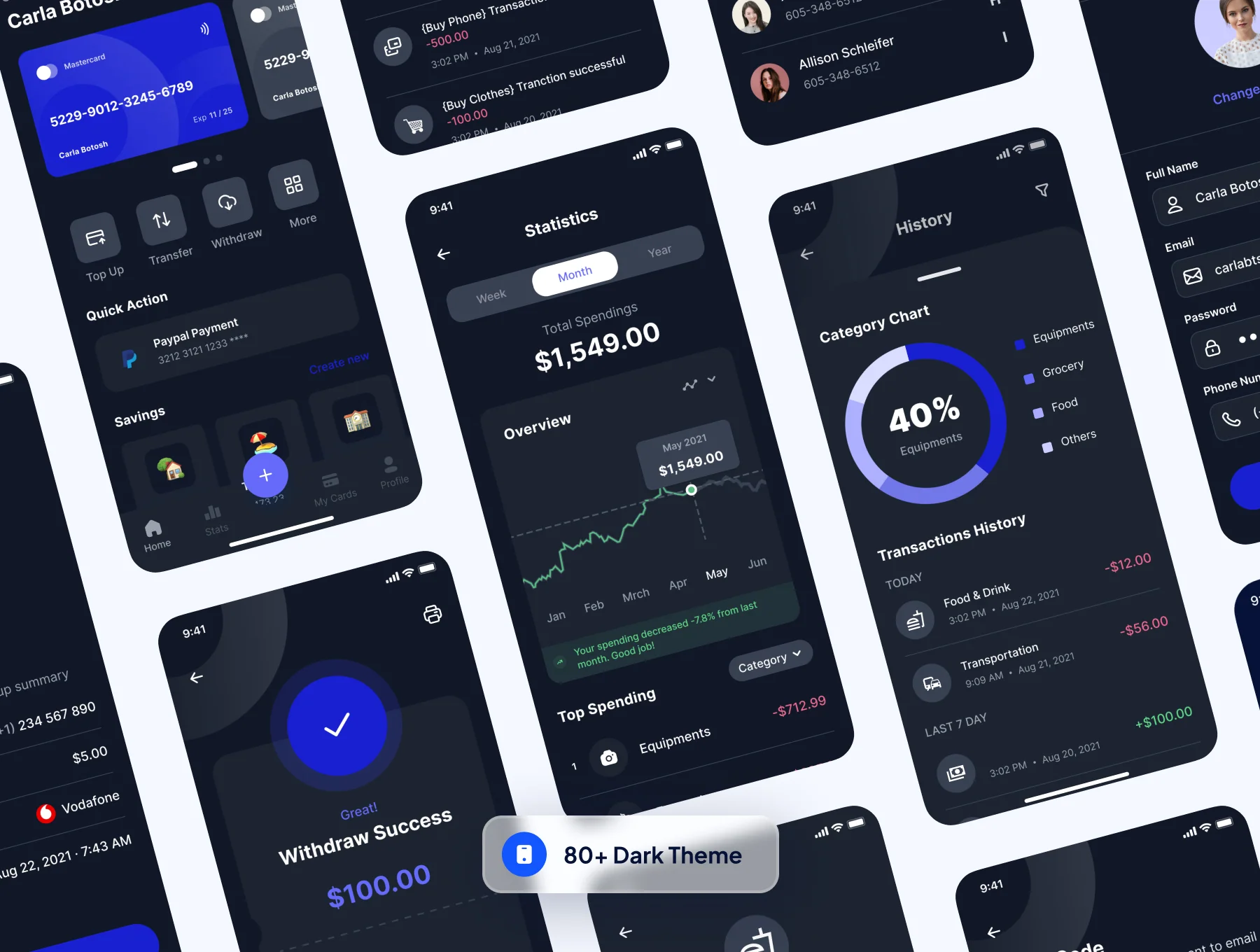 RocketPay - Finance Mobile App UI Kit 6