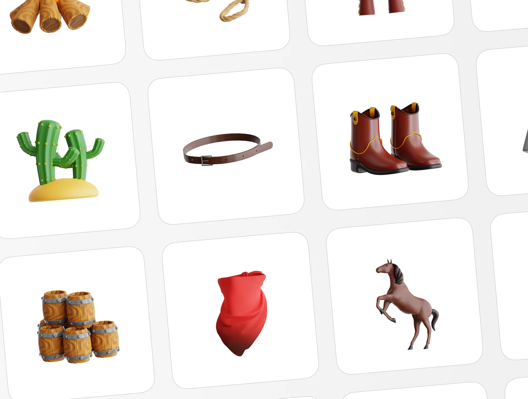 Rodeo 3D Icon Pack 5