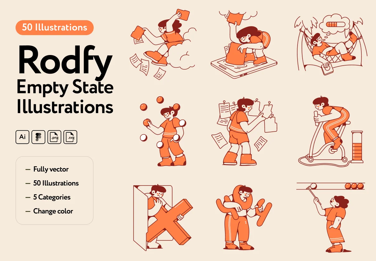 Rodfy Empty State Illustrations