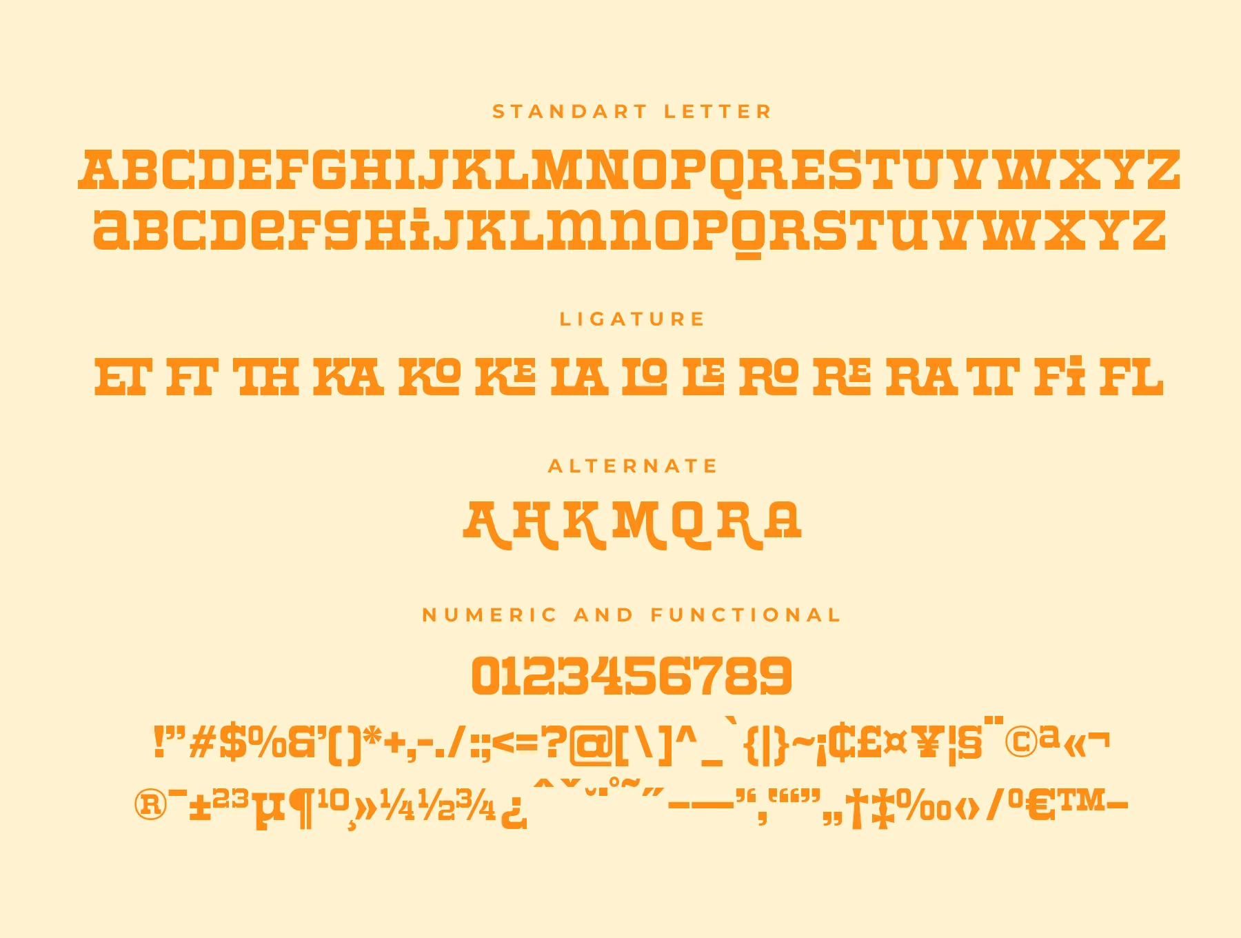 Roger Display Western Font 8