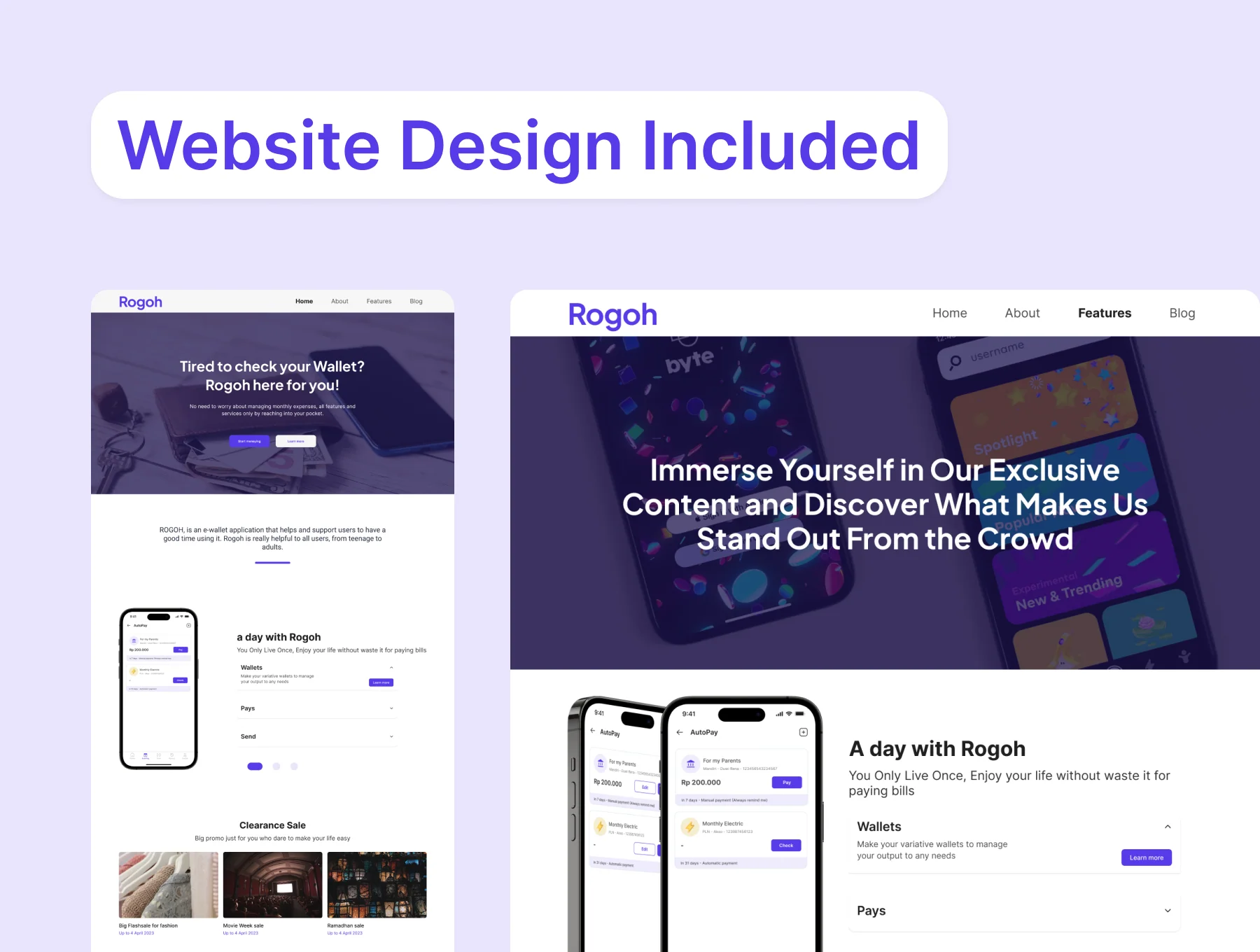 Rogoh - E Wallet Application UI Kit 6