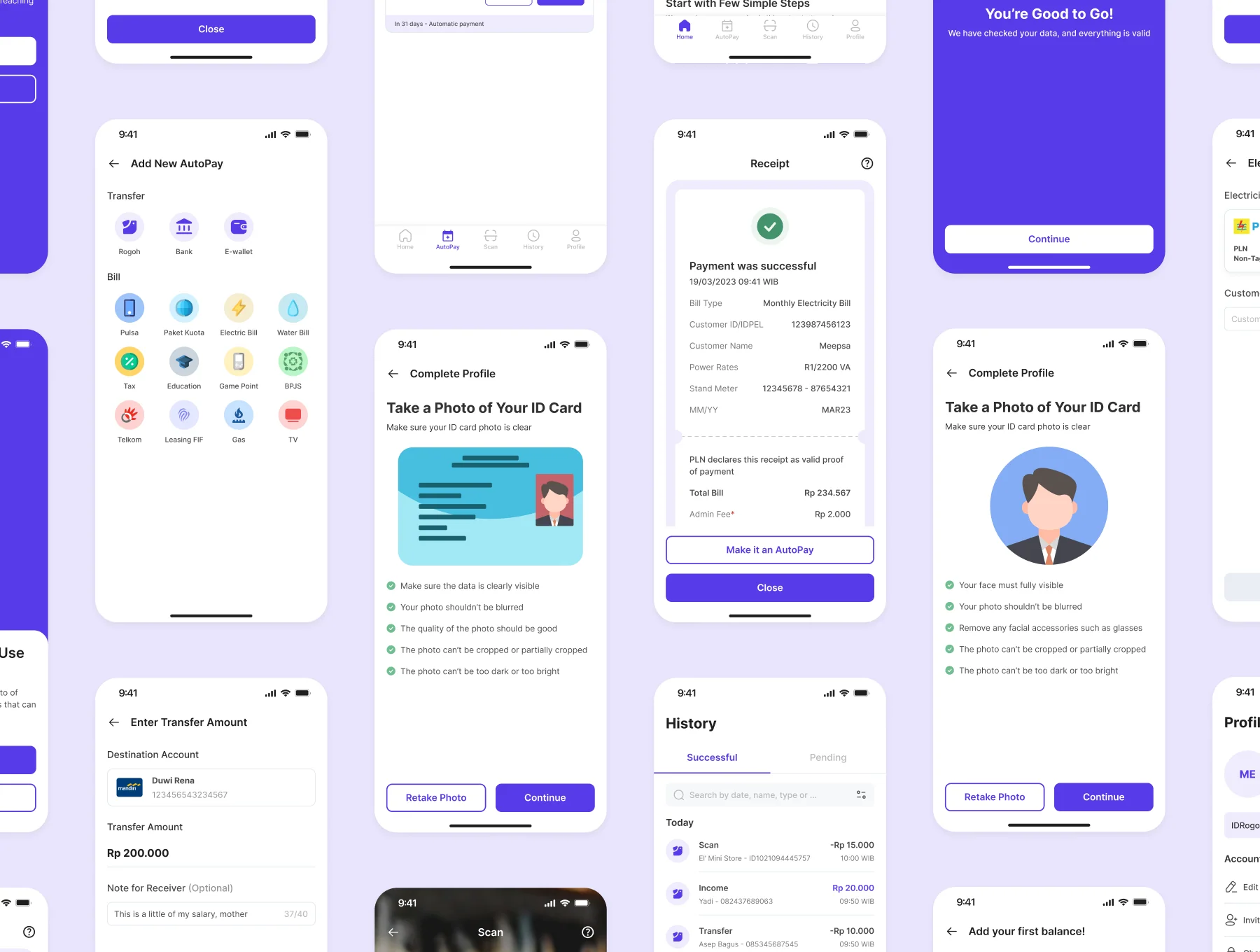 Rogoh - E Wallet Application UI Kit 7
