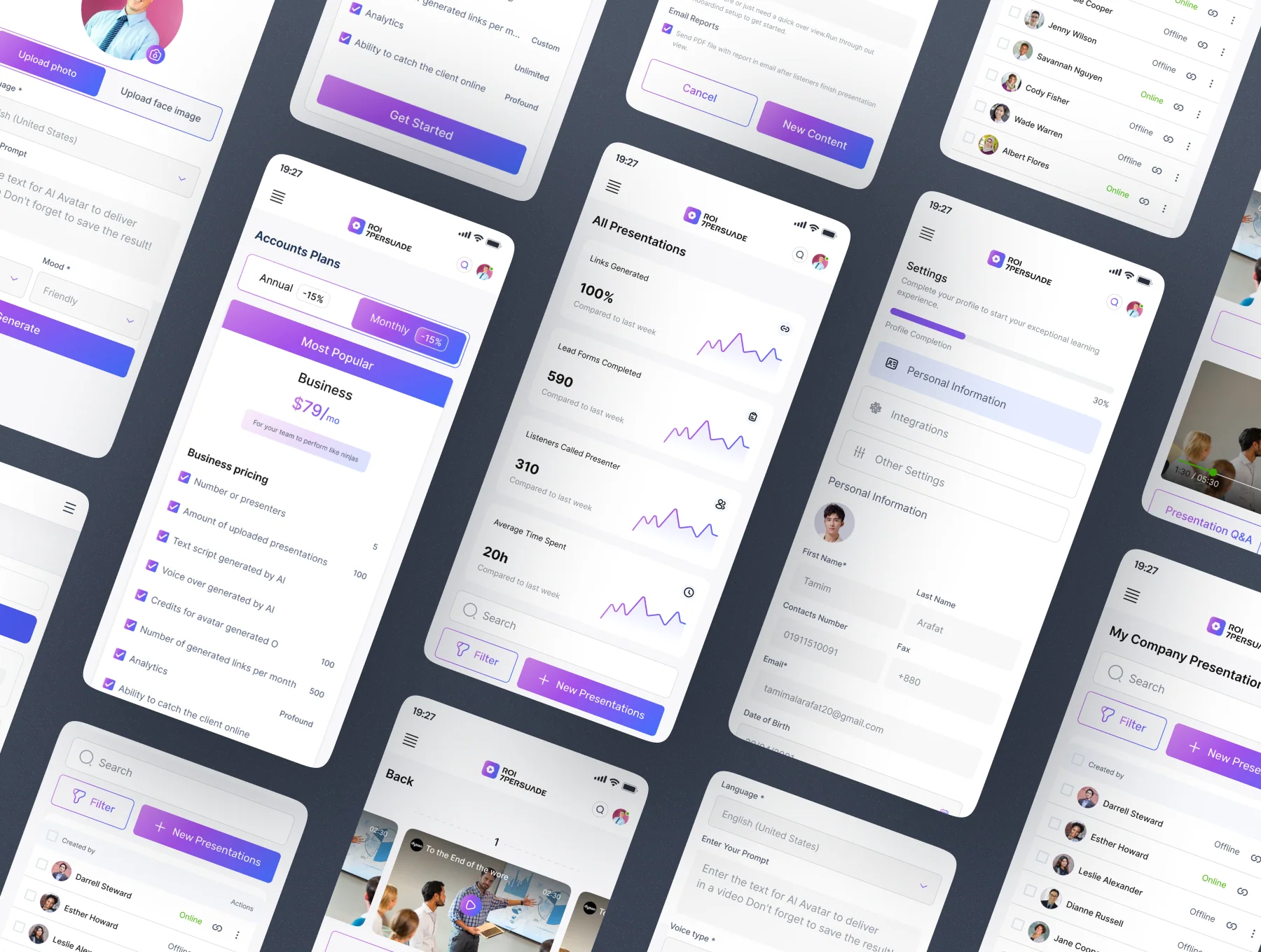 ROI7PRESUADE - Pitch Deck Dashboard UI Kit 3