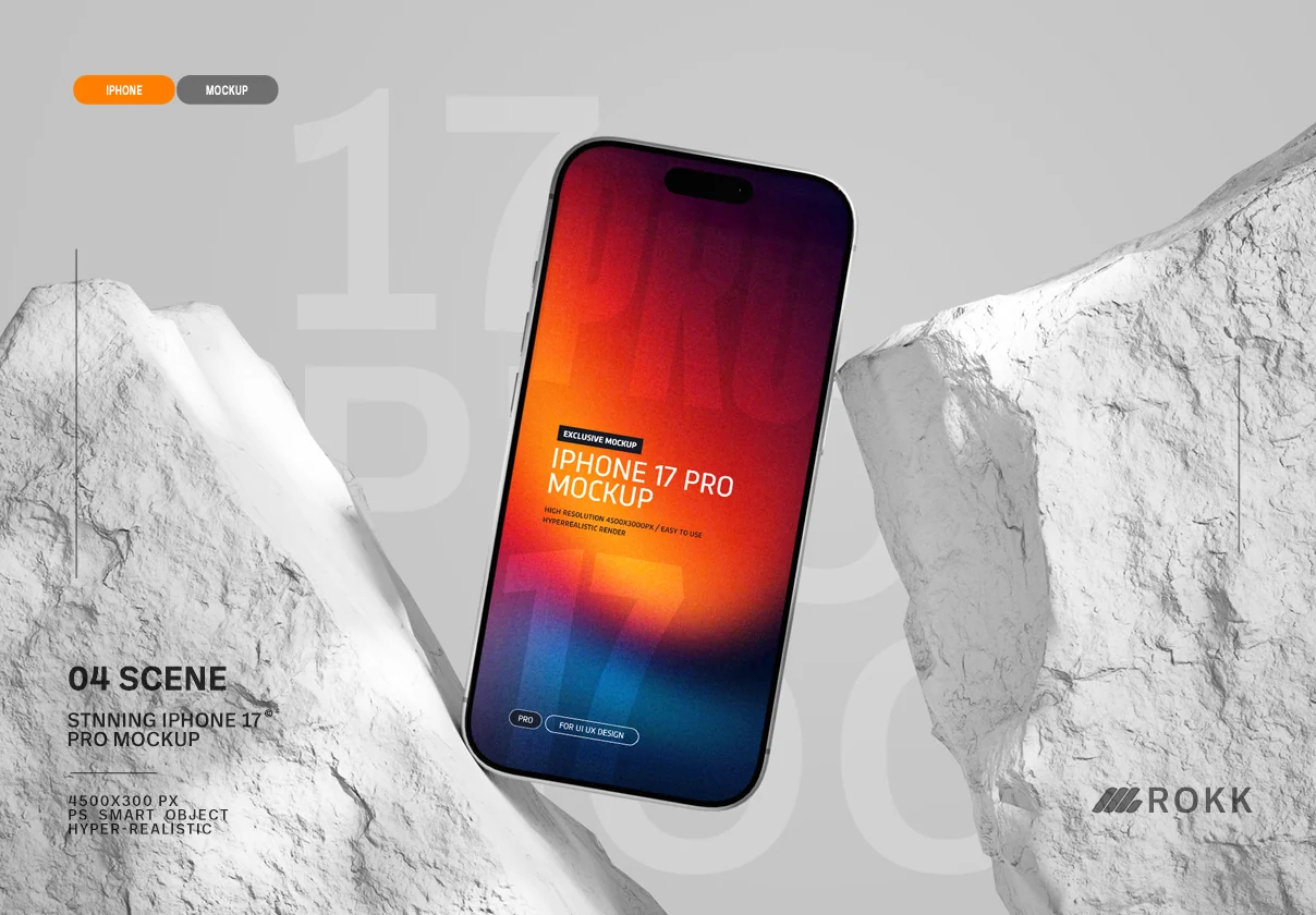 ROKK - iPhone 17 Pro Mockup