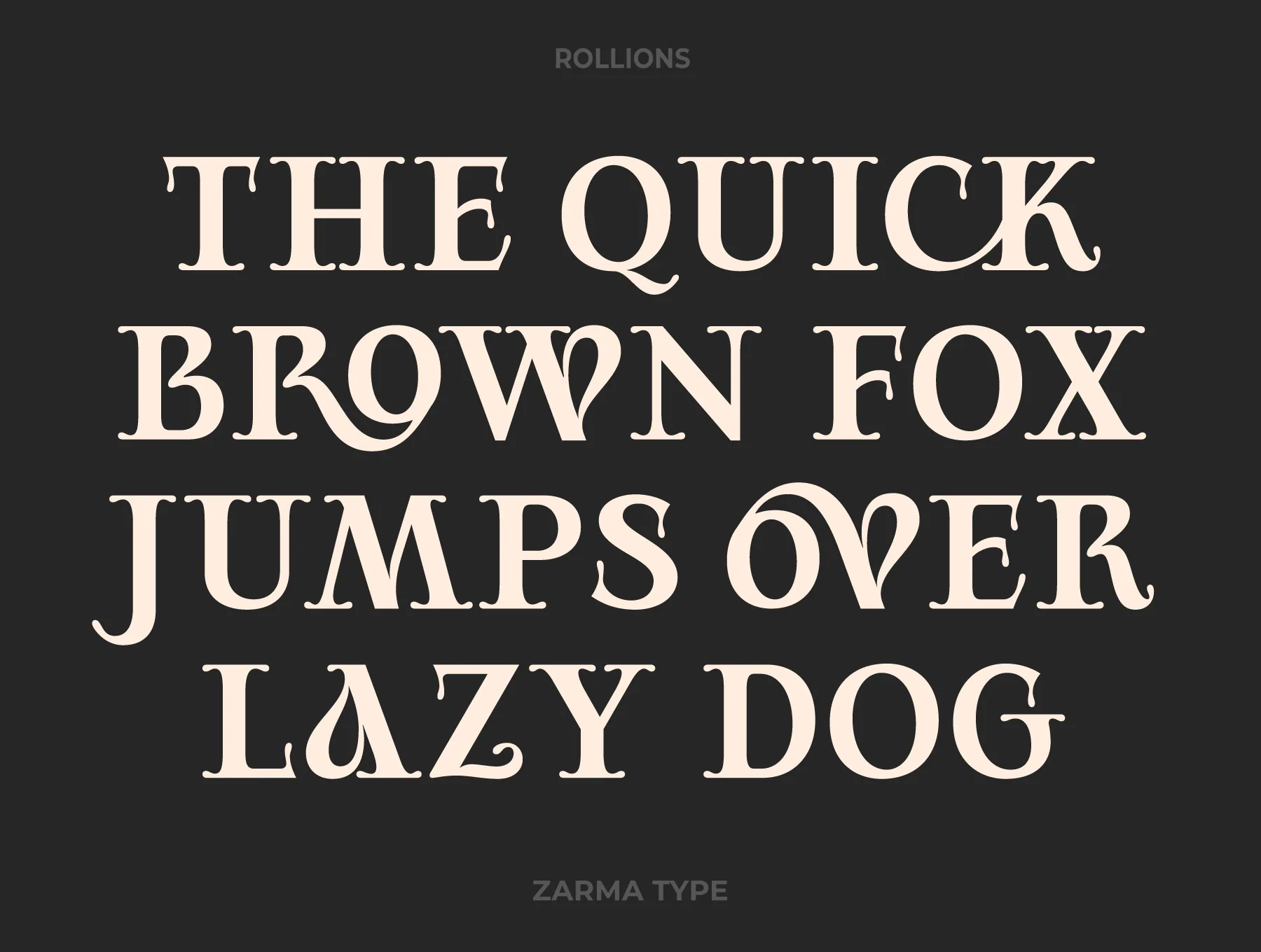 Rollions Font
