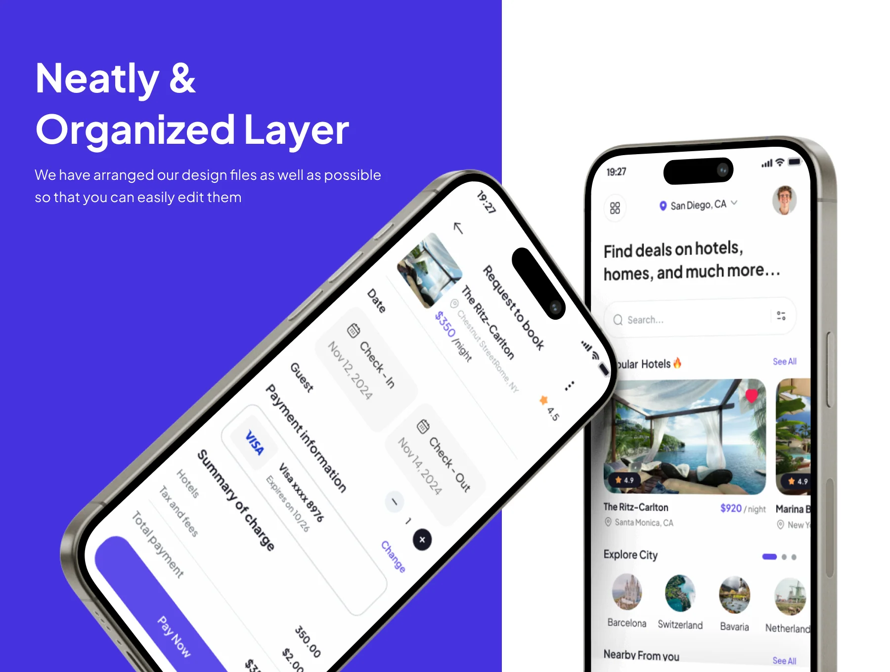 Roomie - Hotel Booking Premium UI KIts App 3