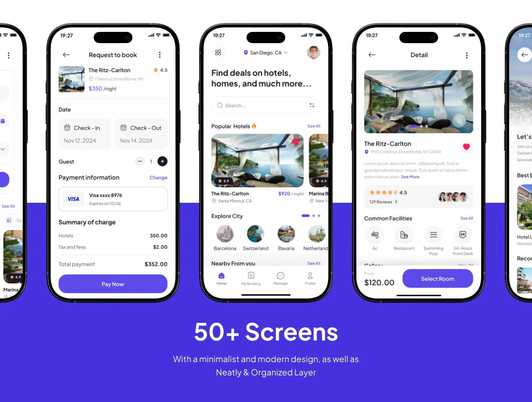 Roomie - Hotel Booking Premium UI KIts App 4