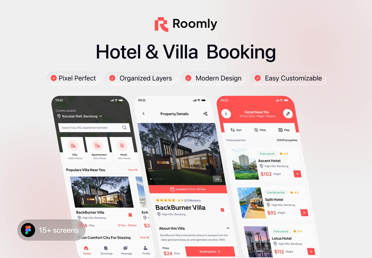 Roomly - Hotel & Villa  Booking