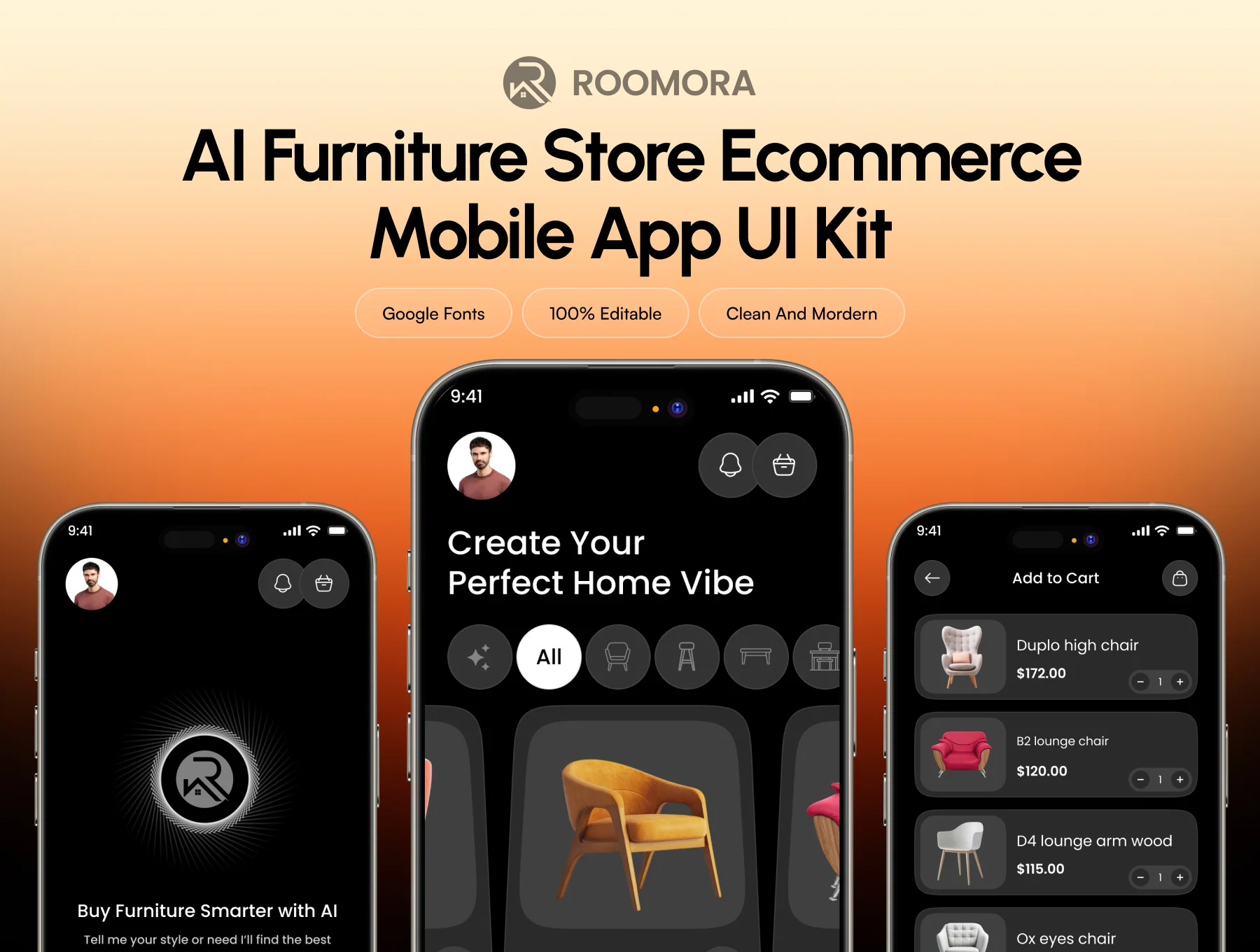 Roomora - AI Furniture Store Mobile Kit v2