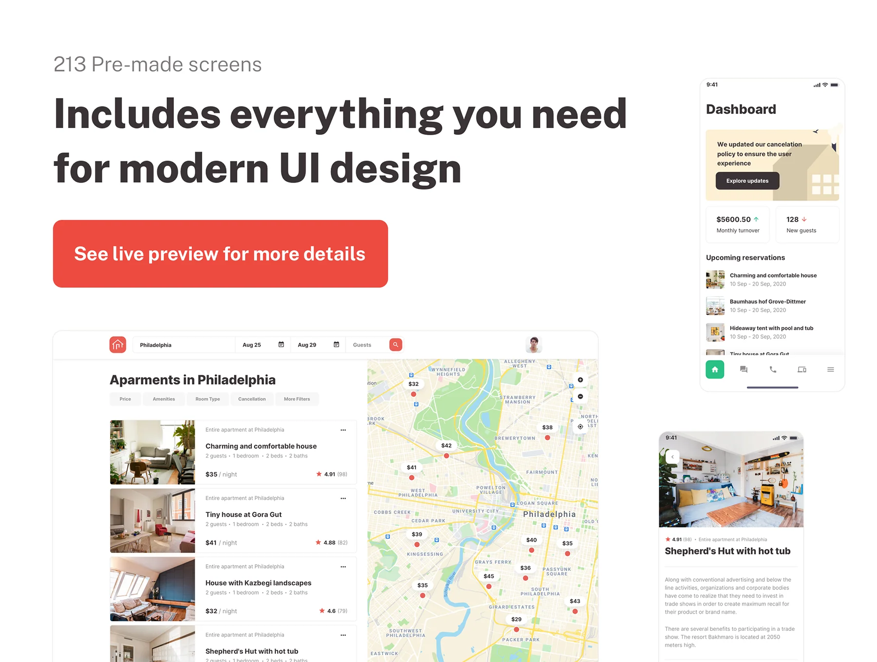 Roomsfy Web and Mobile UI kit 7