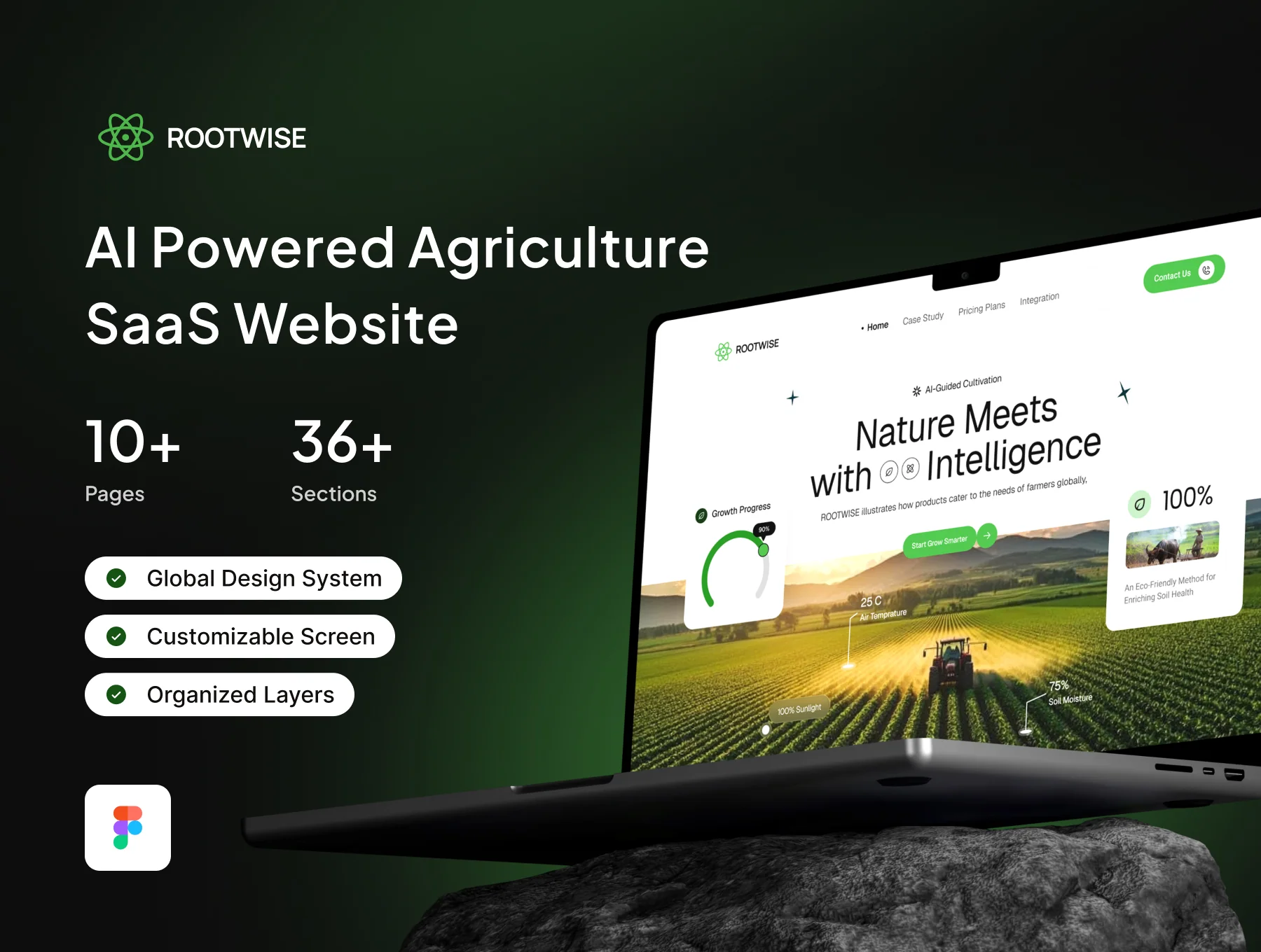 Rootwise - AI-Powered Agriculture SaaS Website