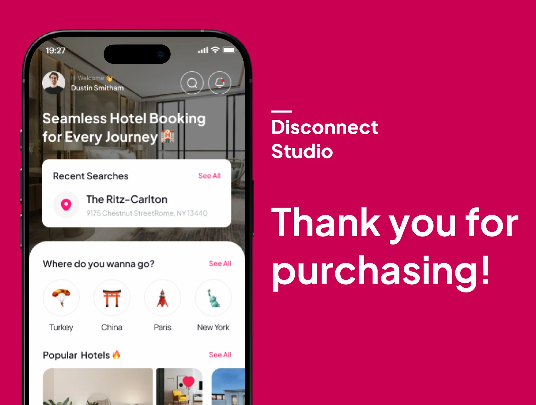 Roova - Hotel Booking Mobile App UI Kits 6