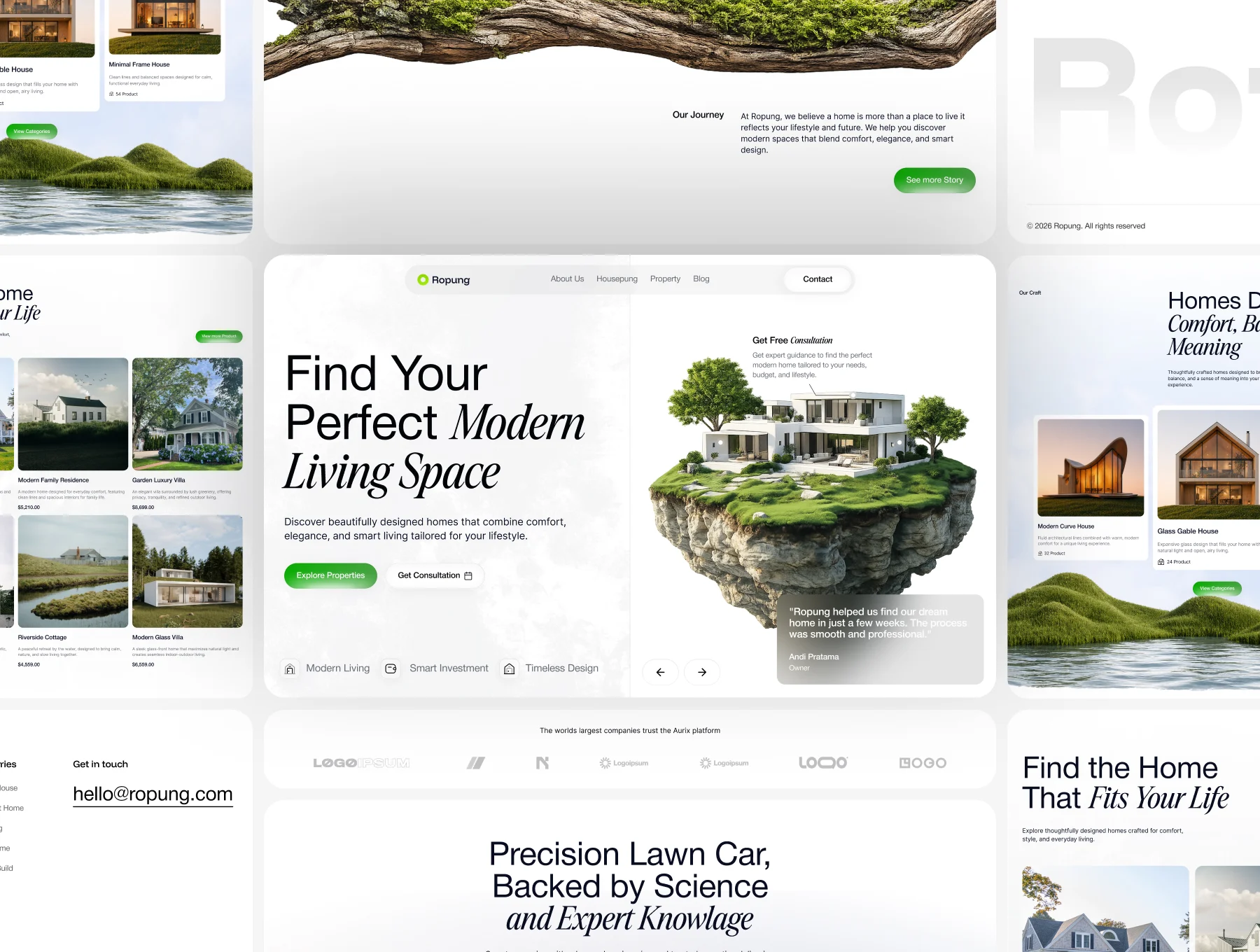 Ropung Realestate - Landing Page Web UI Kit 5