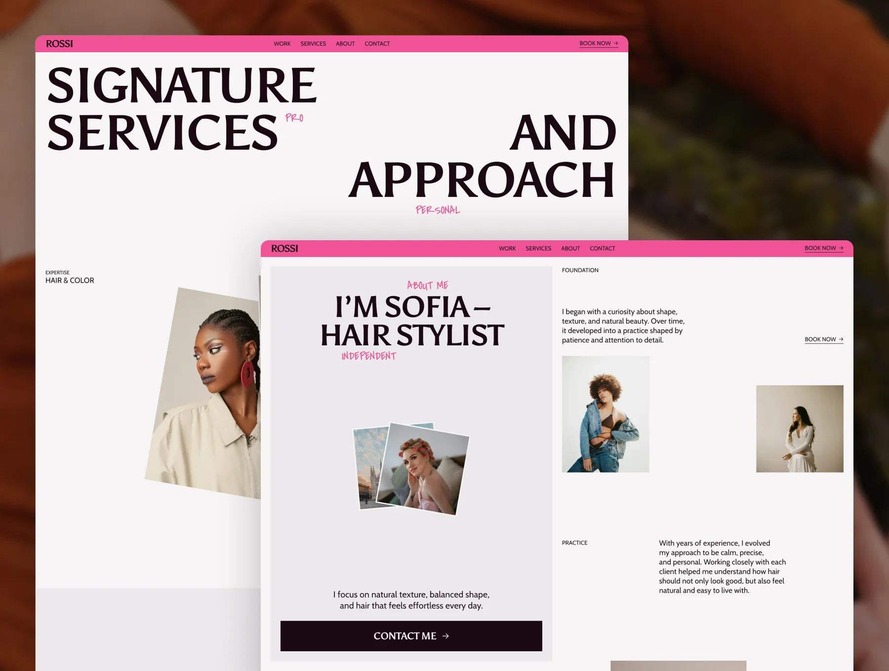 Rossi – Hairstylist Website 3