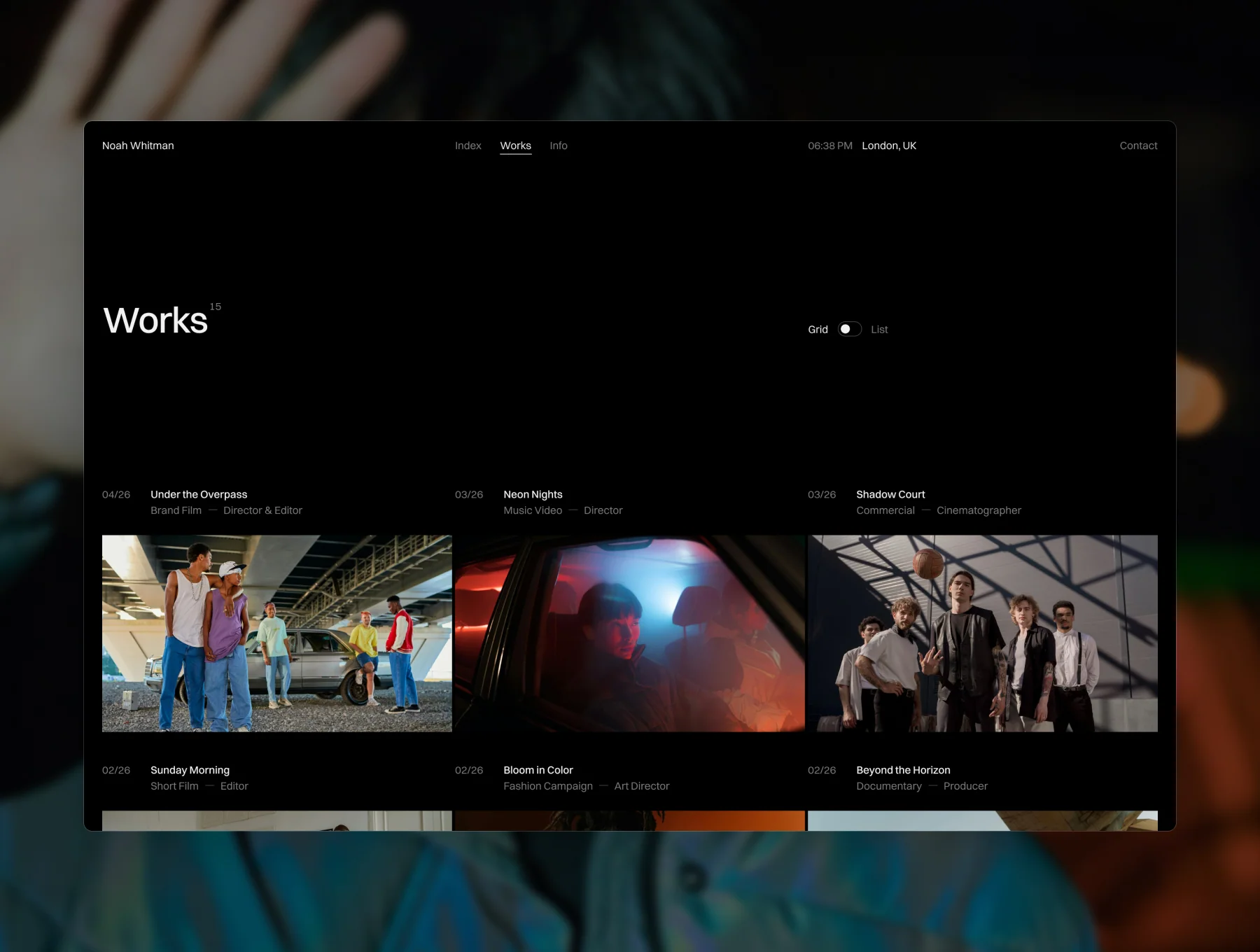 Whitman – Video Portfolio 2