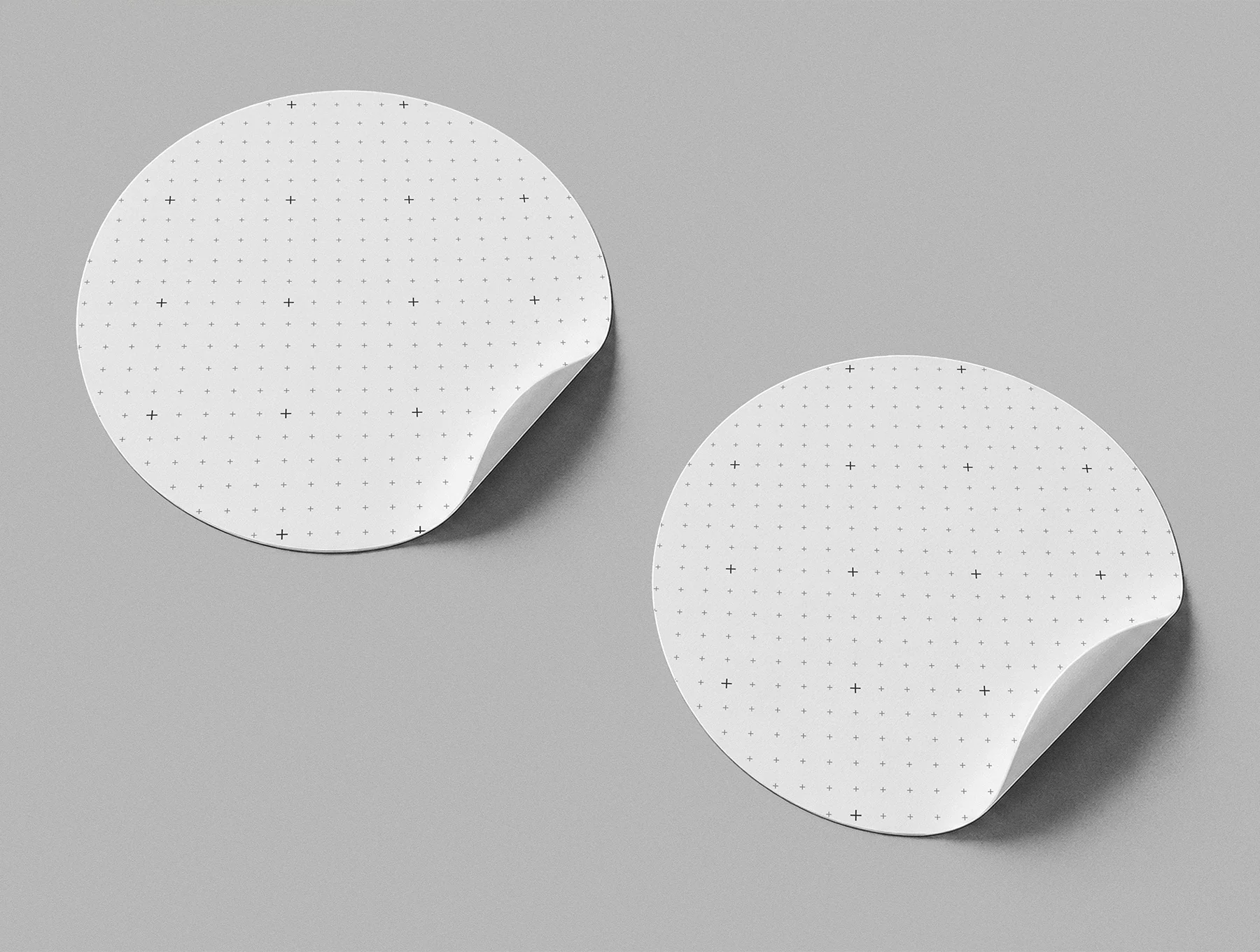 Round Sticker Mockup – 4 Editable PSD Scenes 5