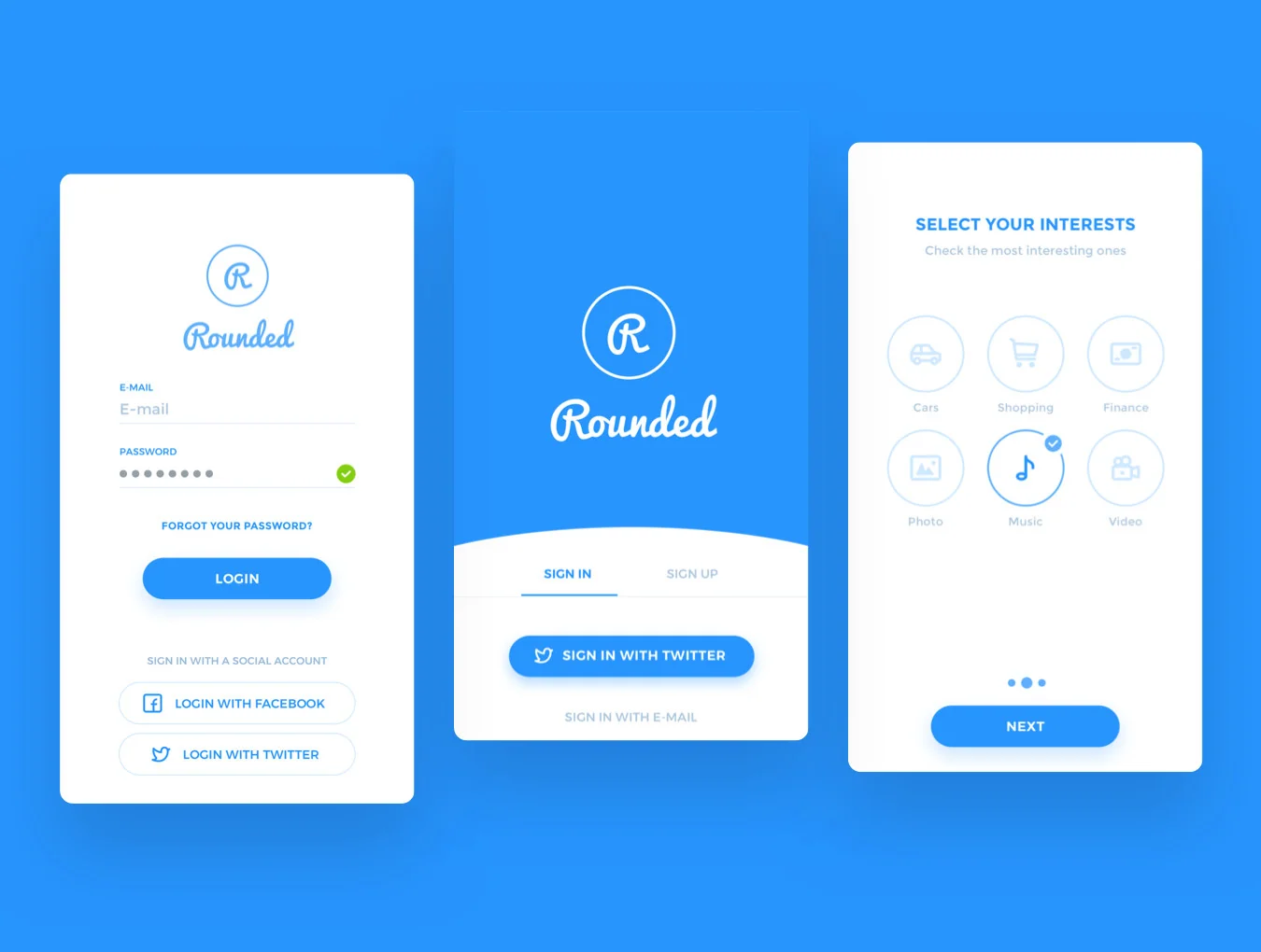 Rounded UI Kit 5