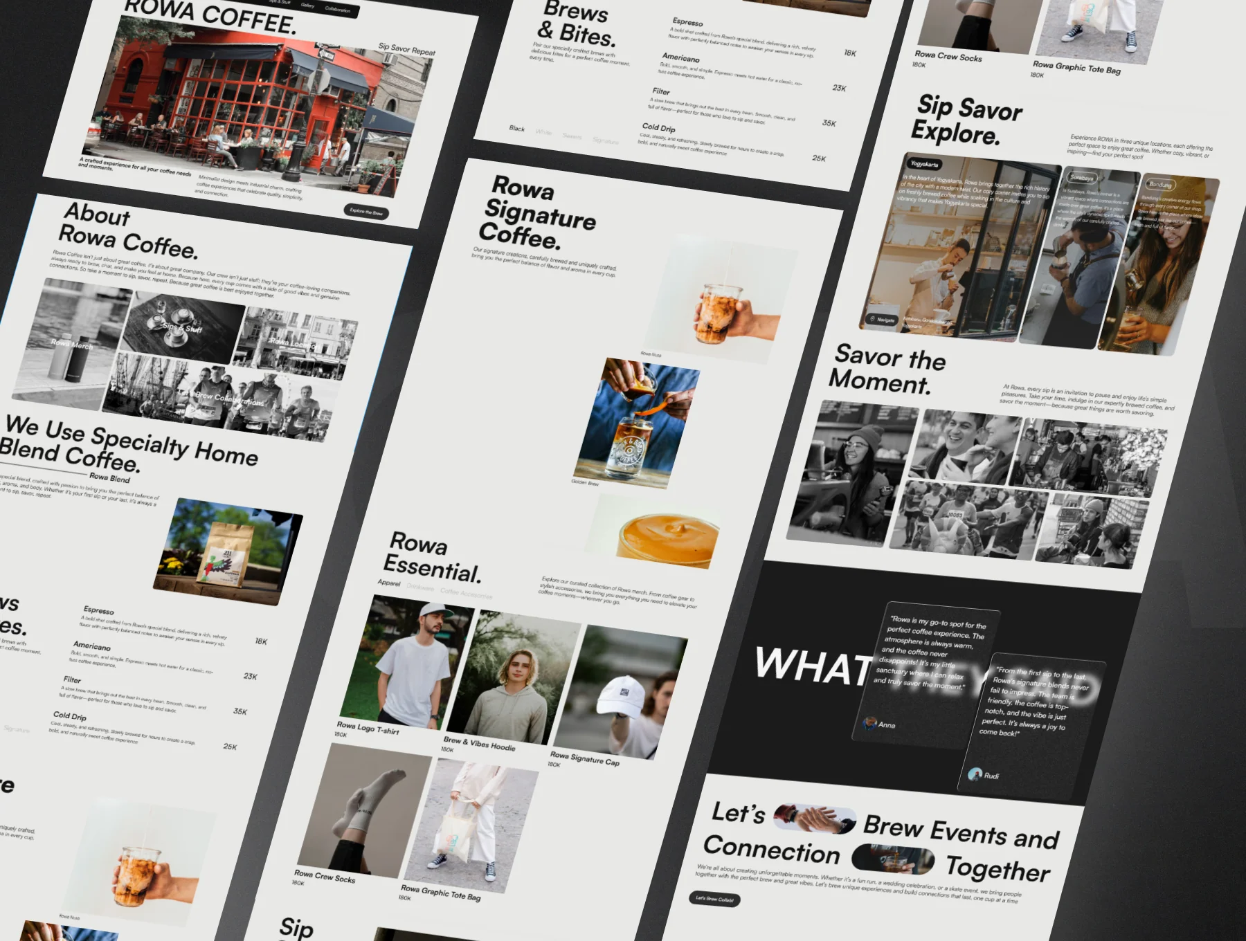 ROWA-Framer Minimalist Coffee Shop Template 2