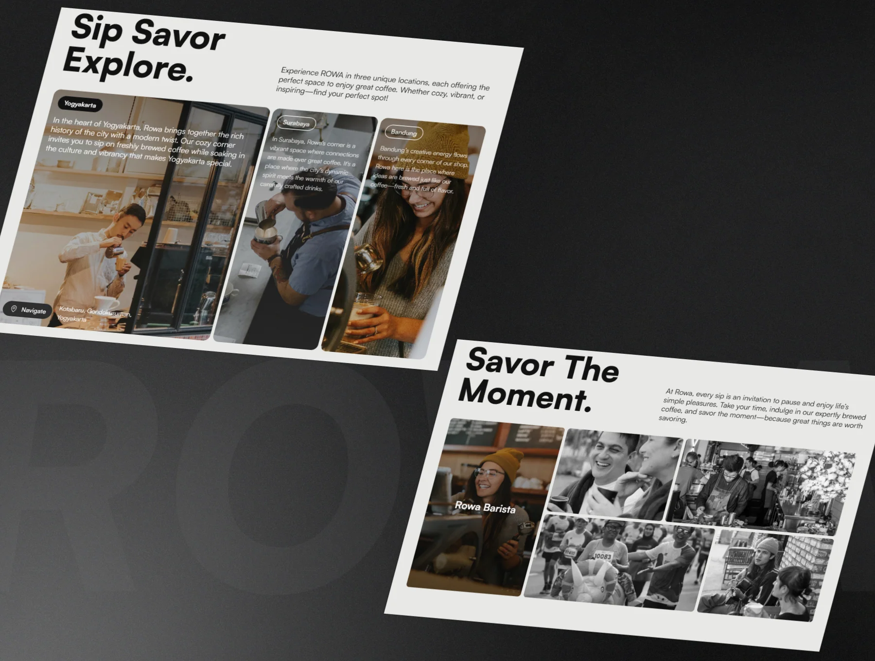 ROWA-Framer Minimalist Coffee Shop Template 5