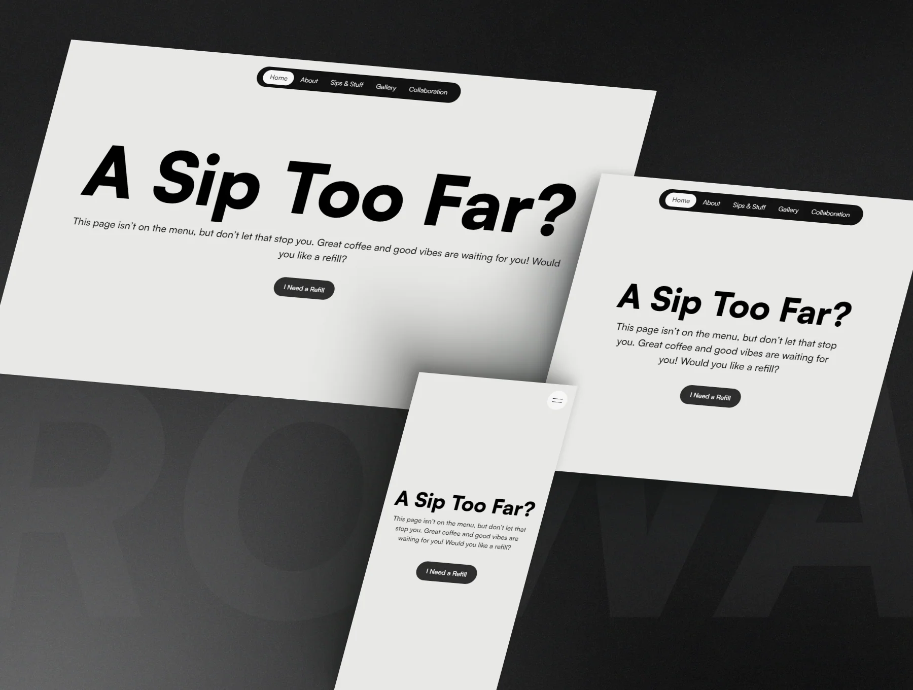 ROWA-Framer Minimalist Coffee Shop Template 6