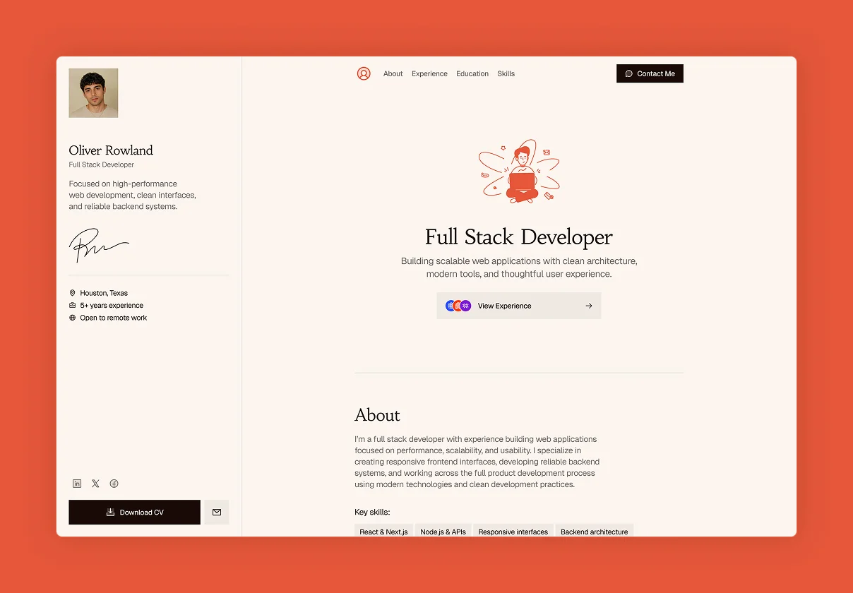 Rowland – Resume & CV