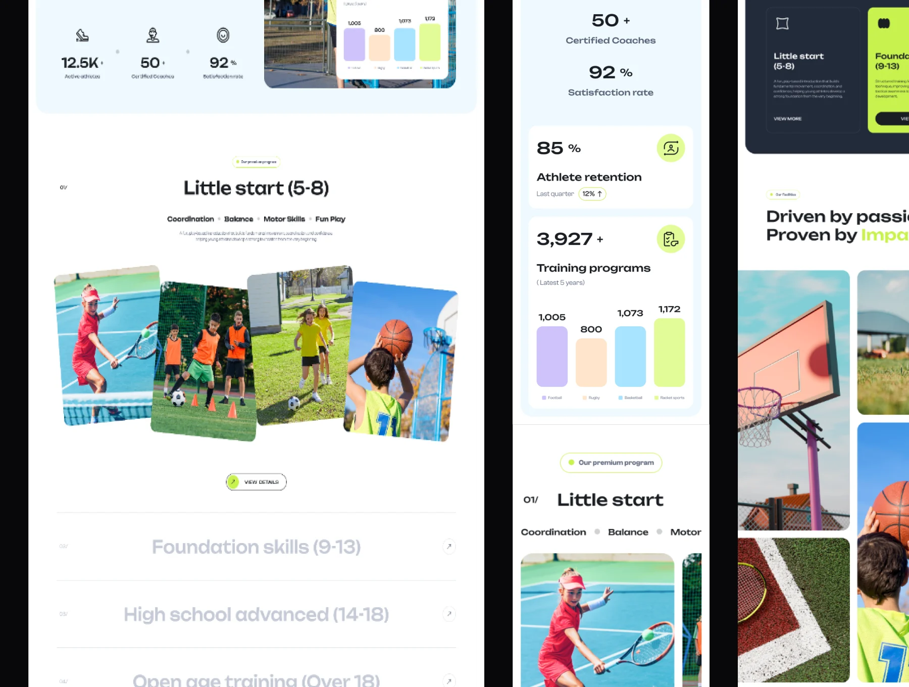 RSport - Sports Academy & Fitness Landing Page UI Kit 6