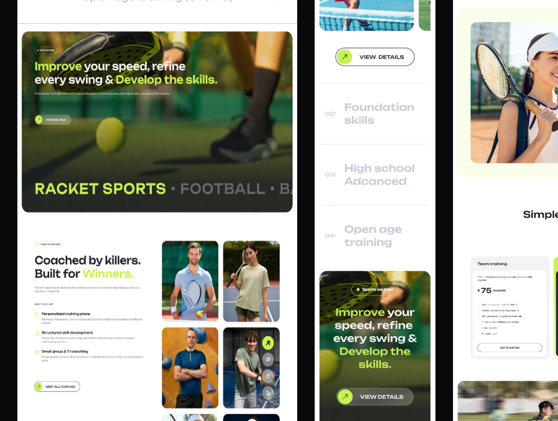 RSport - Sports Academy & Fitness Landing Page UI Kit 7
